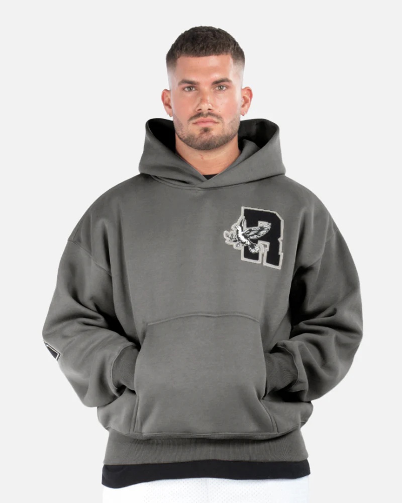 COLLEGE TEAM HOODIE COOL GREY - Image 3