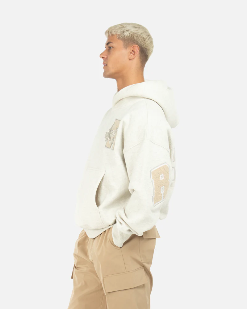 COLLEGE TEAM HOODIE OATMEAL - Image 6