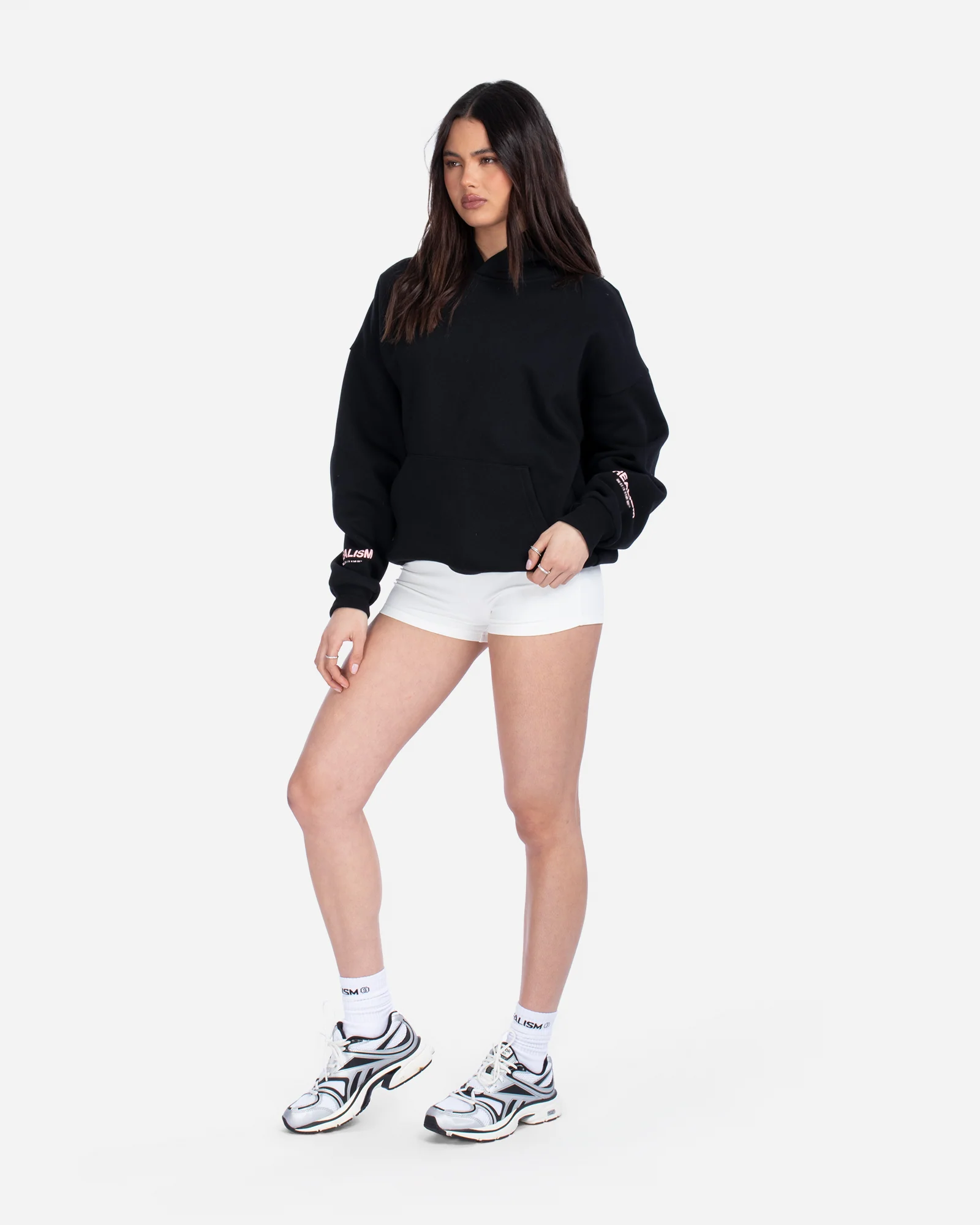 COURT BOXY HOODIE MIDNIGHT PEACH V2 - Image 5