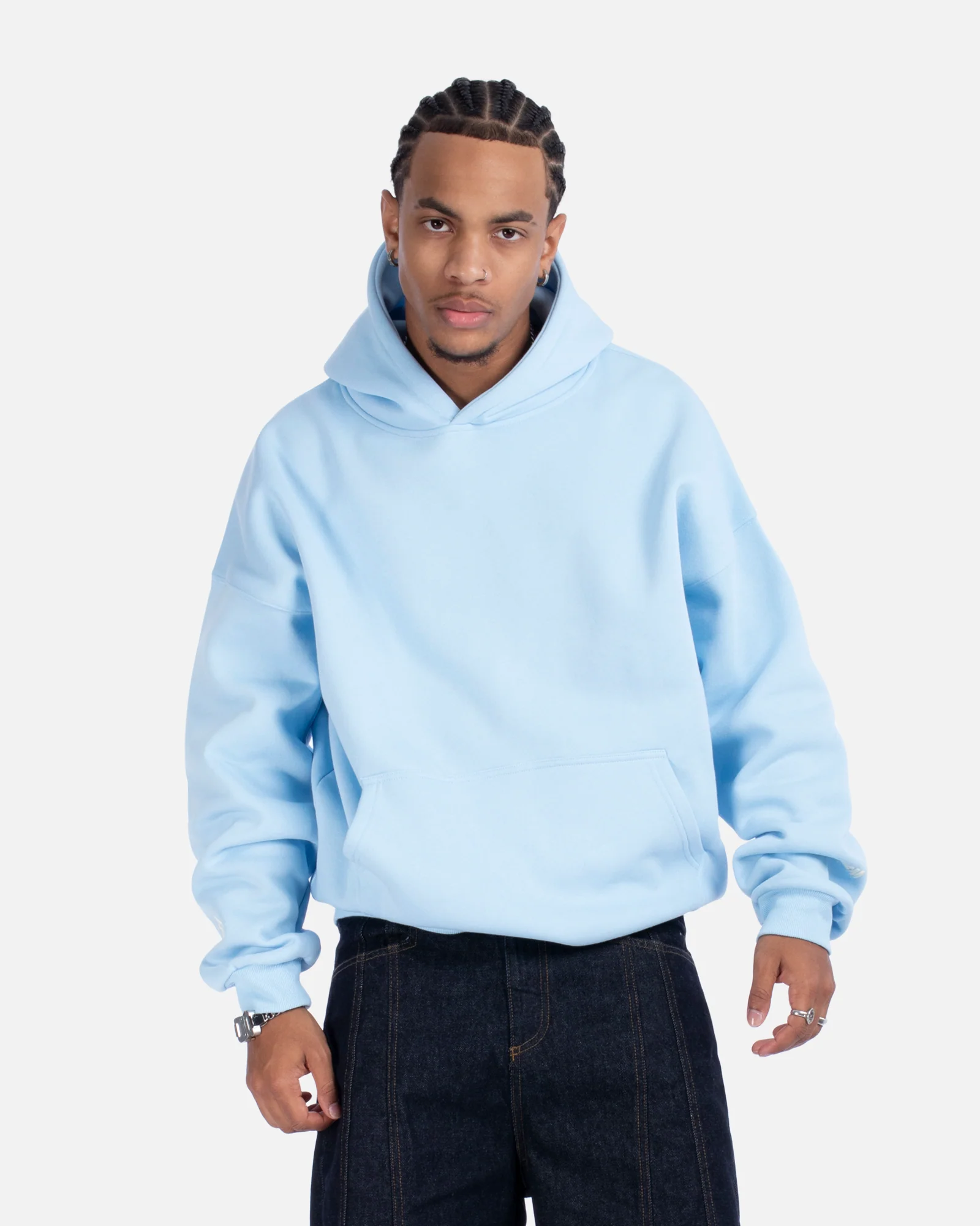 COURT BOXY HOODIE SKY BLUE - Image 12