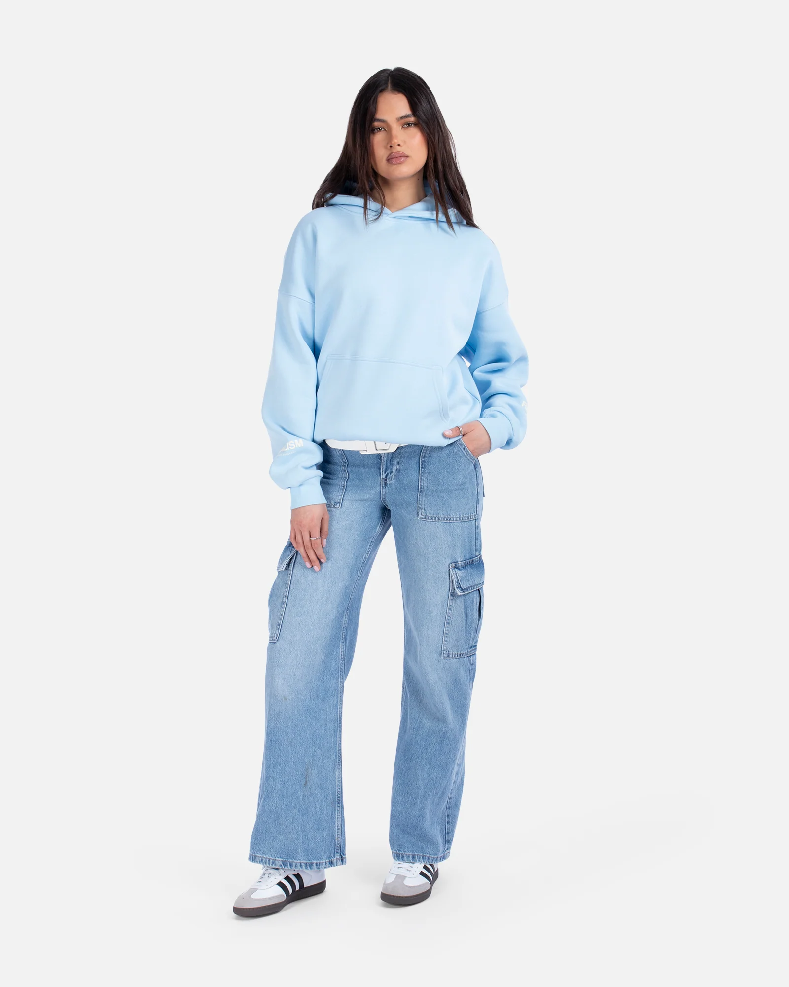 COURT BOXY HOODIE SKY BLUE - Image 18