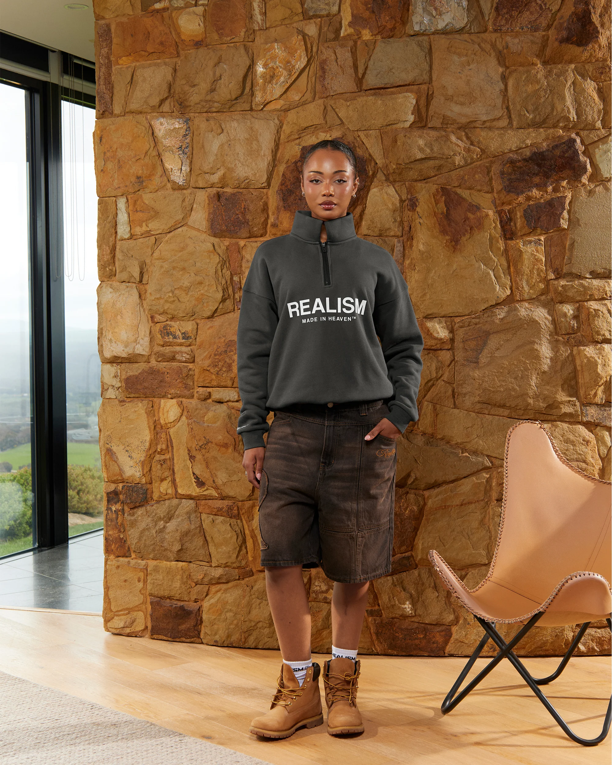 ELITE HALF ZIP SWEATER ASPHALT - Image 5