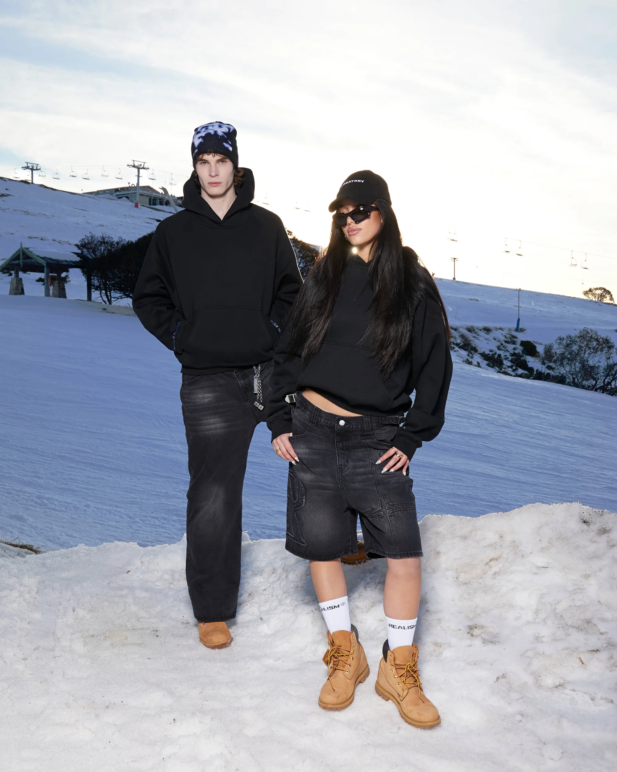 GLIMMER LOGO HOODIE BLACK ICE - Image 3