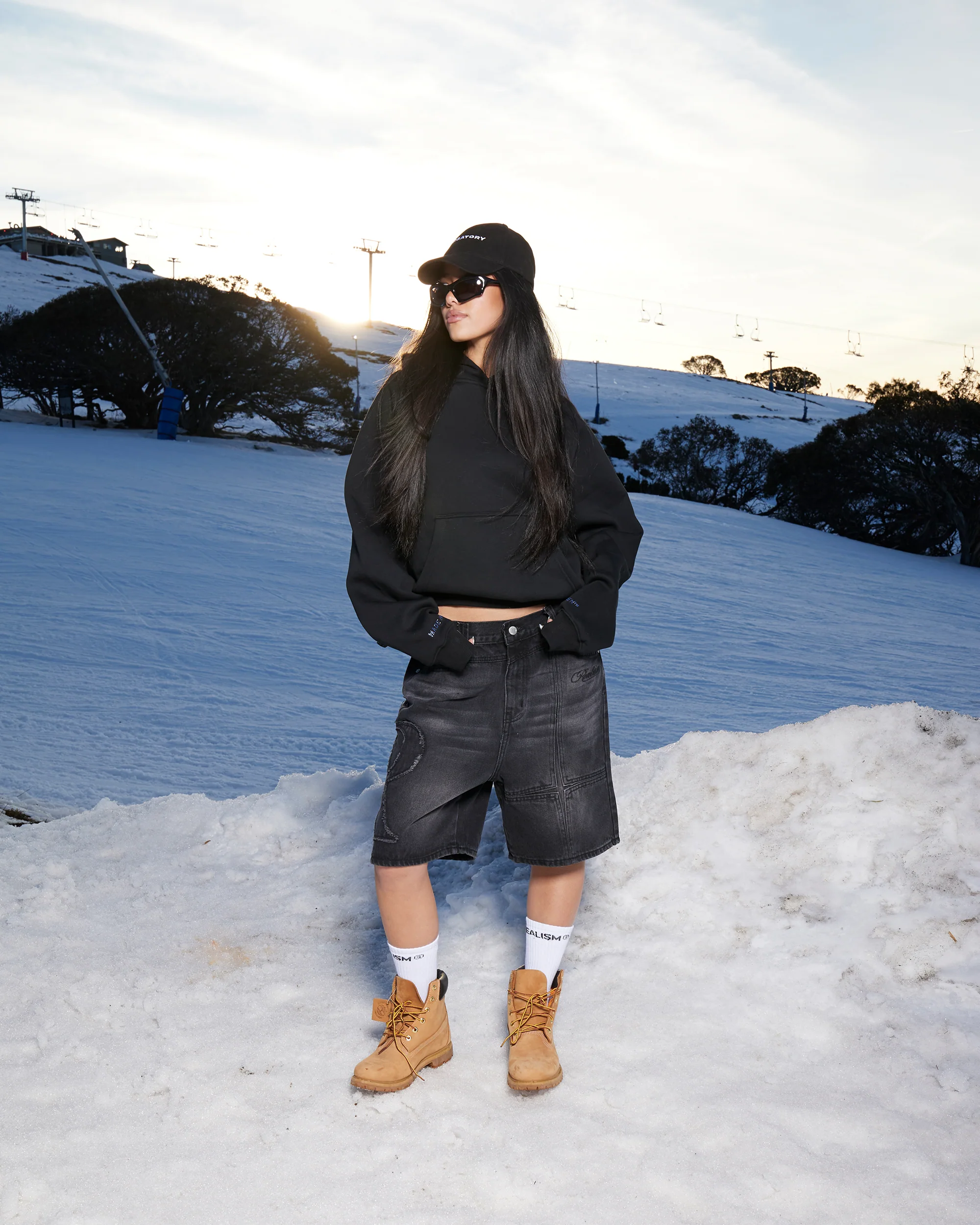 GLIMMER LOGO HOODIE BLACK ICE - Image 7