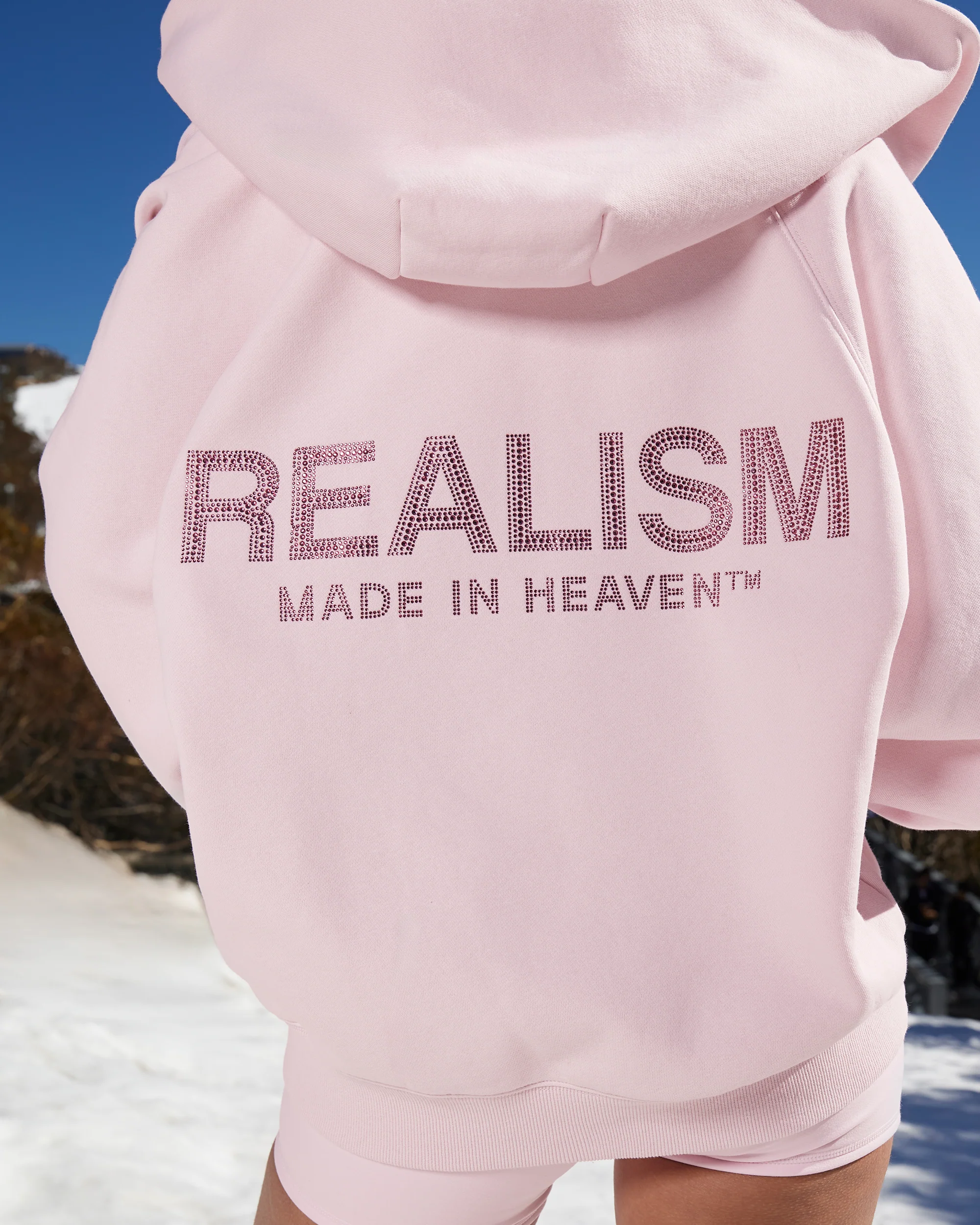 GLIMMER LOGO ZIP HOODIE V2 POWDER PINK - Image 12