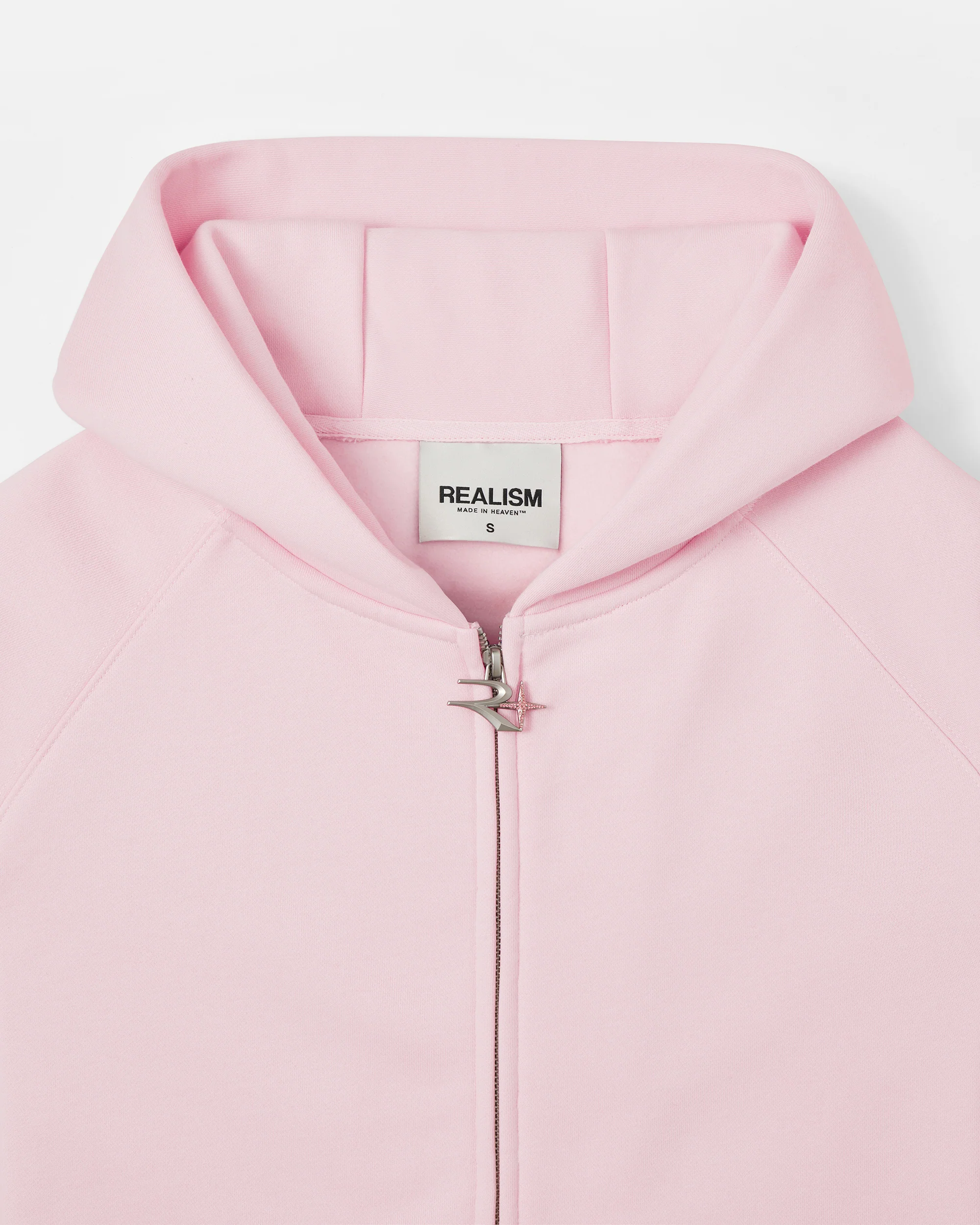 GLIMMER LOGO ZIP HOODIE V2 POWDER PINK - Image 3