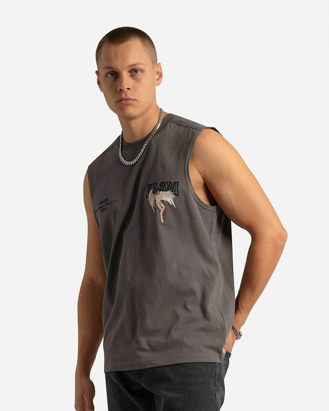 GUARDIAN TANK TOP GREY - Image 3