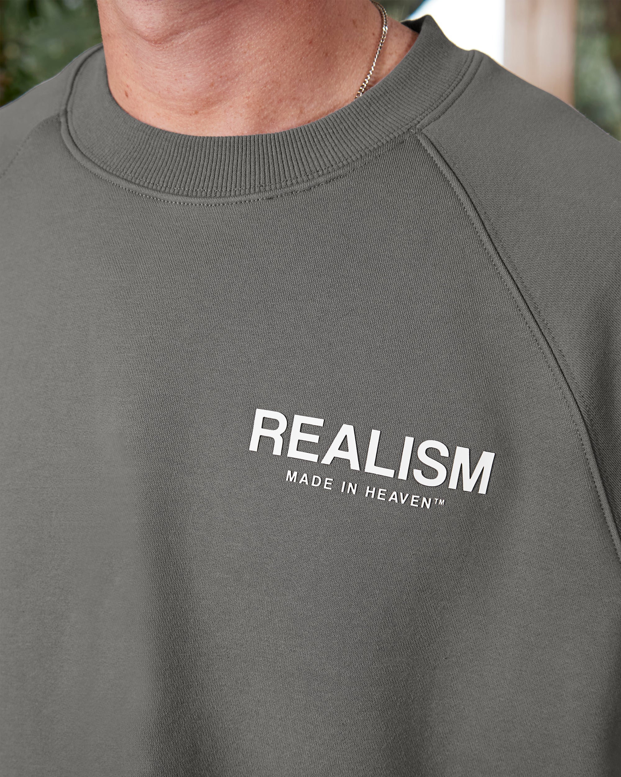 HEAVEN LOGO CREWNECK COOL GREY - Image 7
