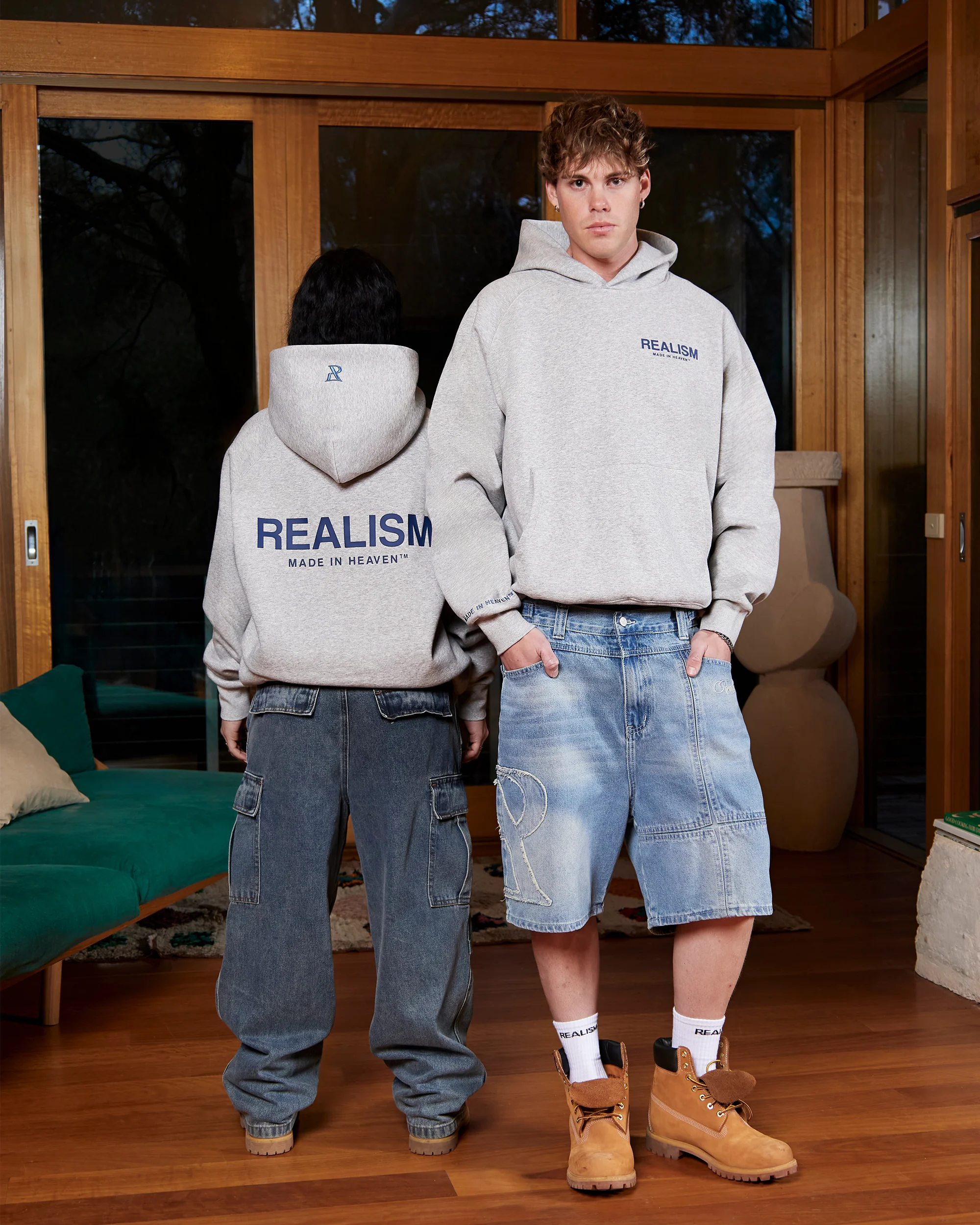 HEAVEN LOGO HOODIE NAUTIC MARLE - Image 3