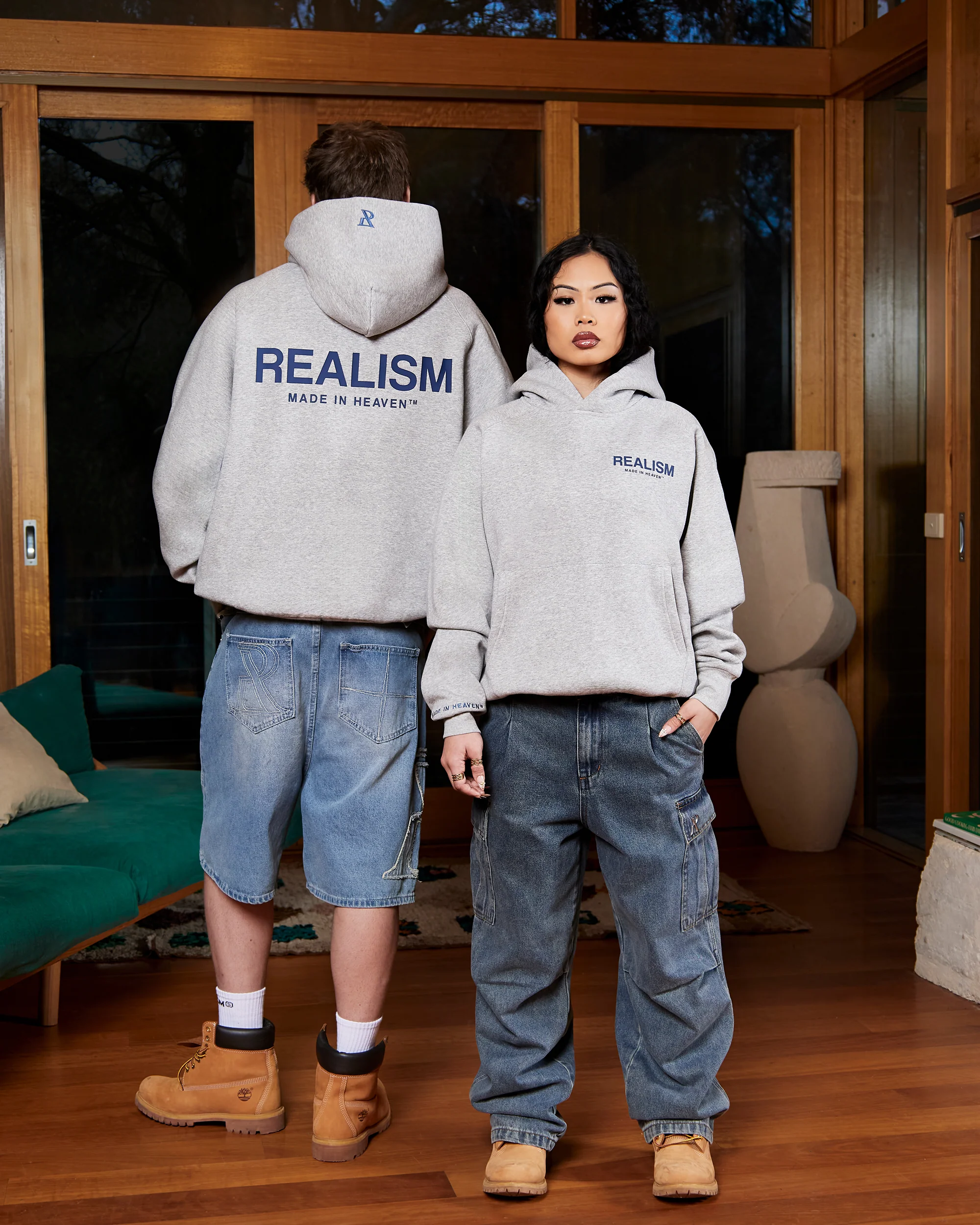 HEAVEN LOGO HOODIE NAUTIC MARLE - Image 4