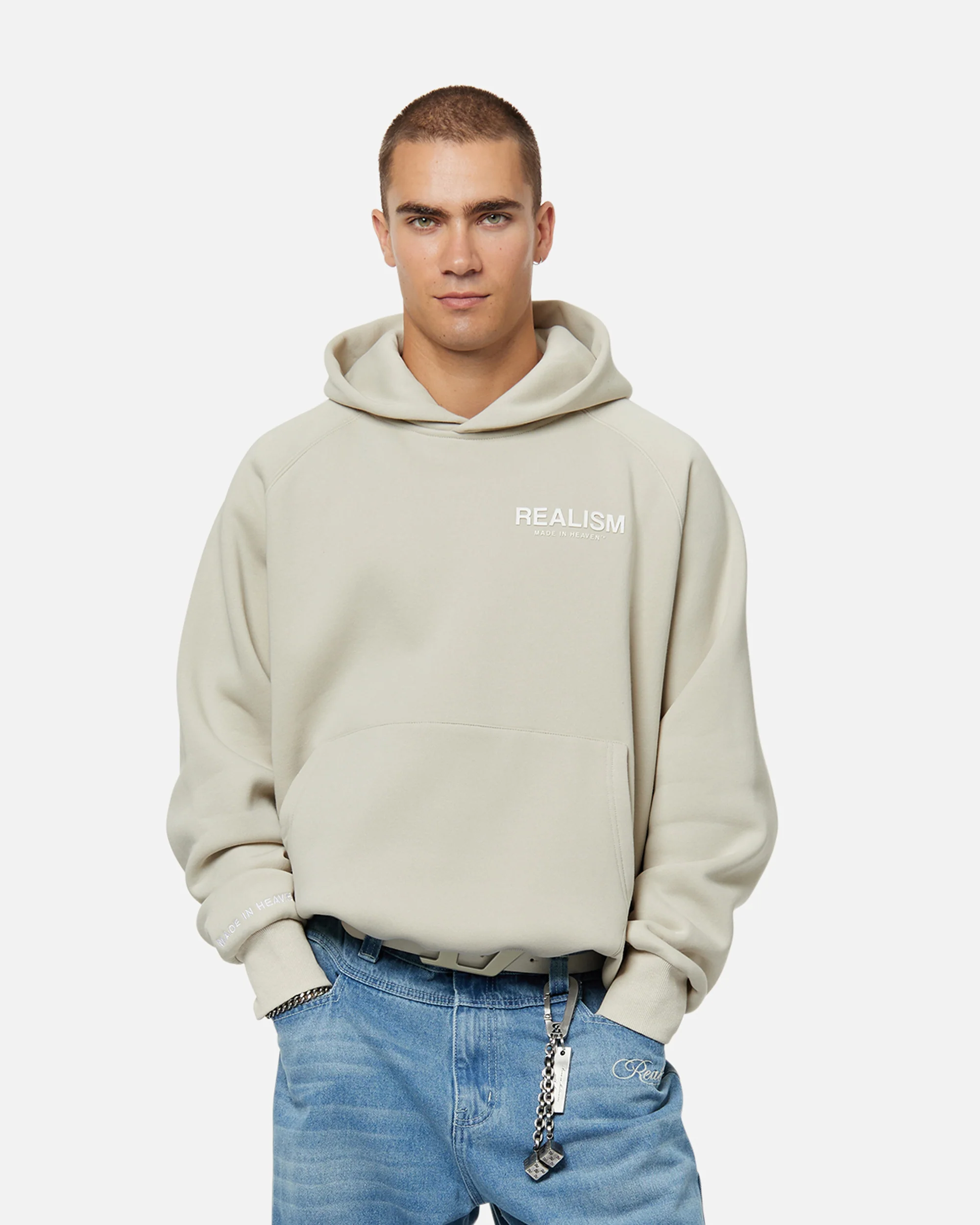 HEAVEN LOGO HOODIE WHEAT - Image 5