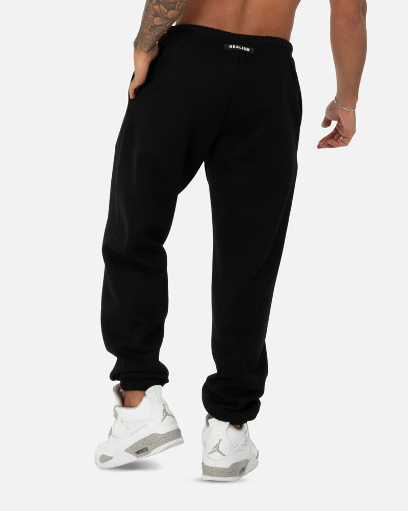 HEAVEN LOGO SWEATPANTS BLACK - Image 4