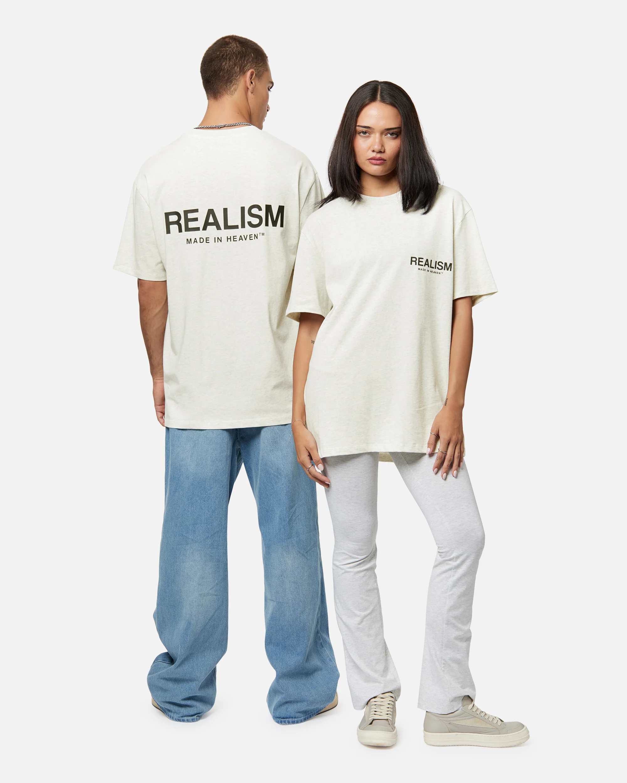 HEAVEN LOGO TEE OATMEAL - Image 3