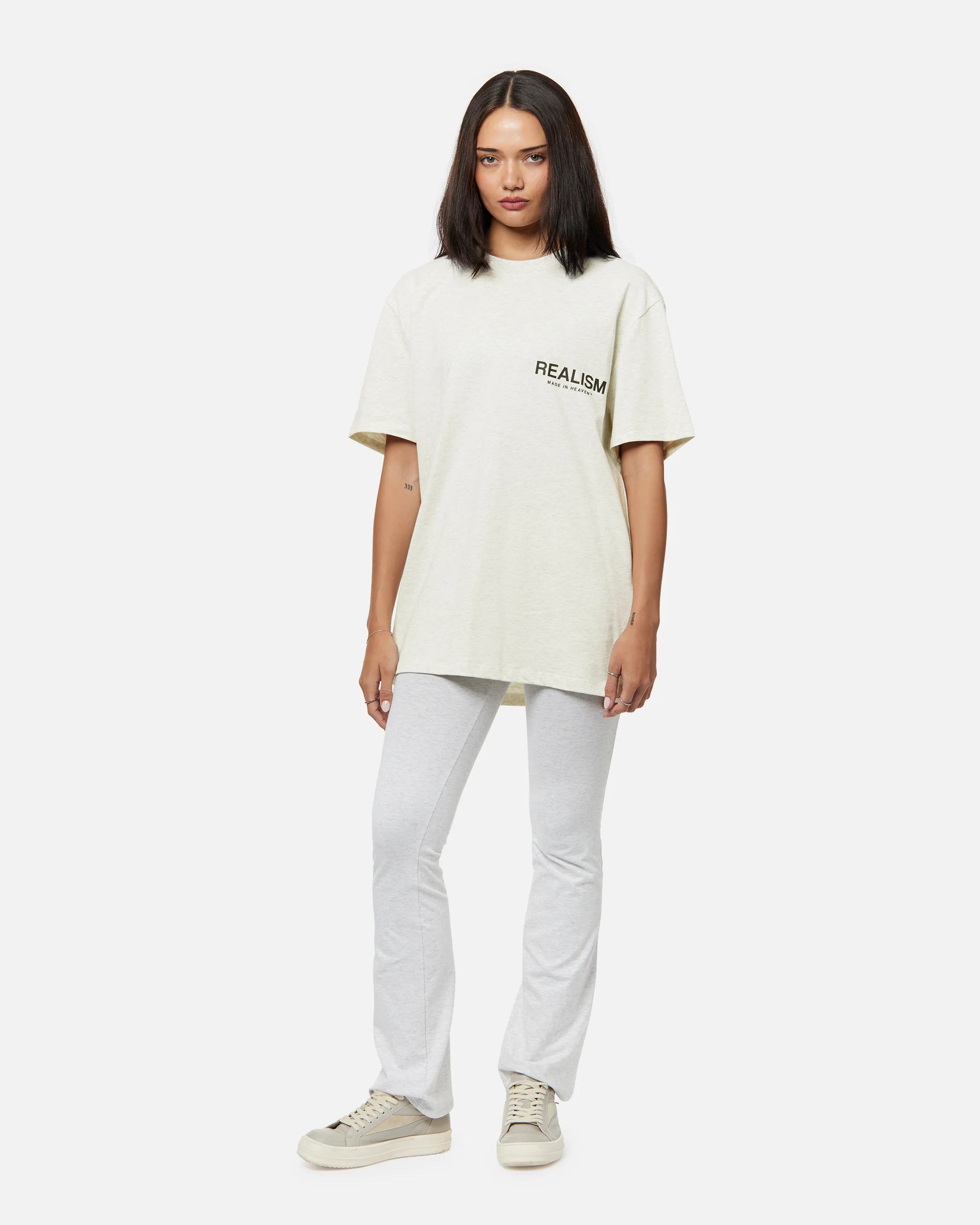HEAVEN LOGO TEE OATMEAL - Image 4
