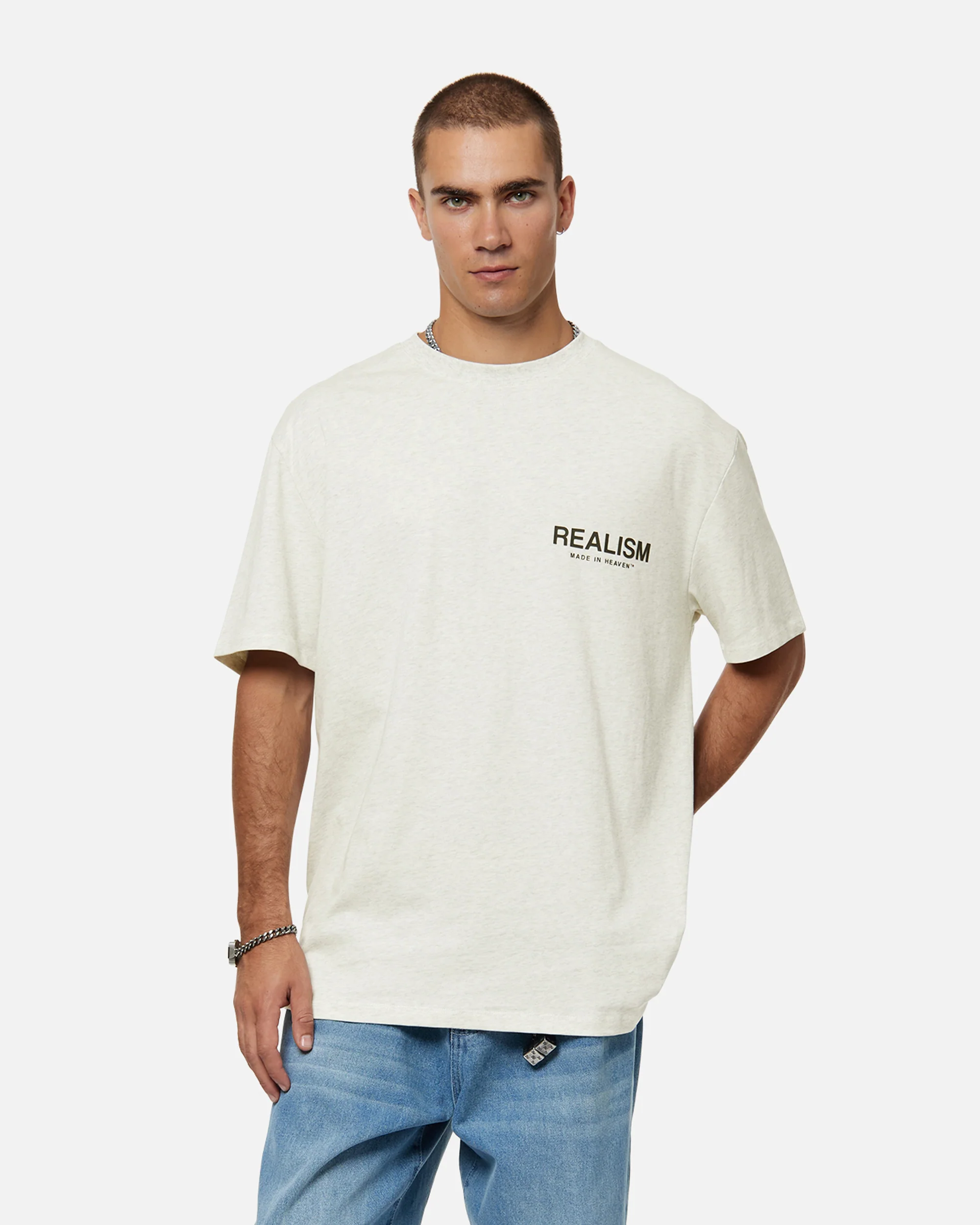 HEAVEN LOGO TEE OATMEAL - Image 7