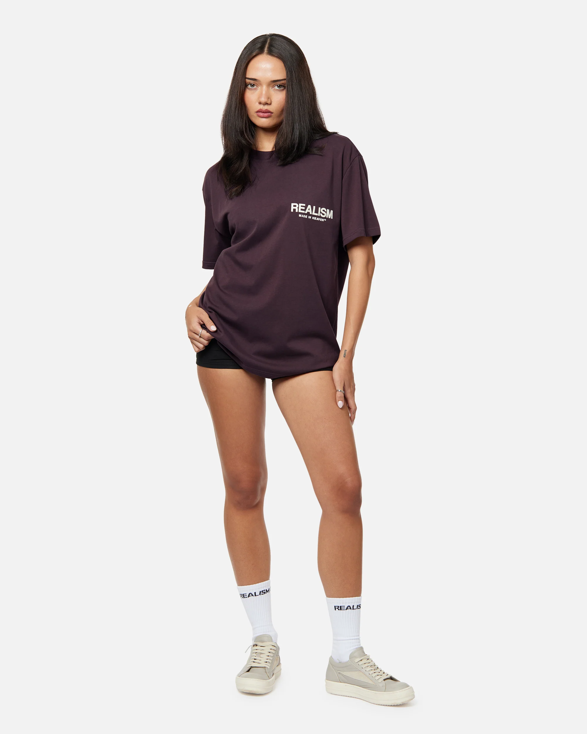 HEAVEN LOGO TEE PLUM - Image 4
