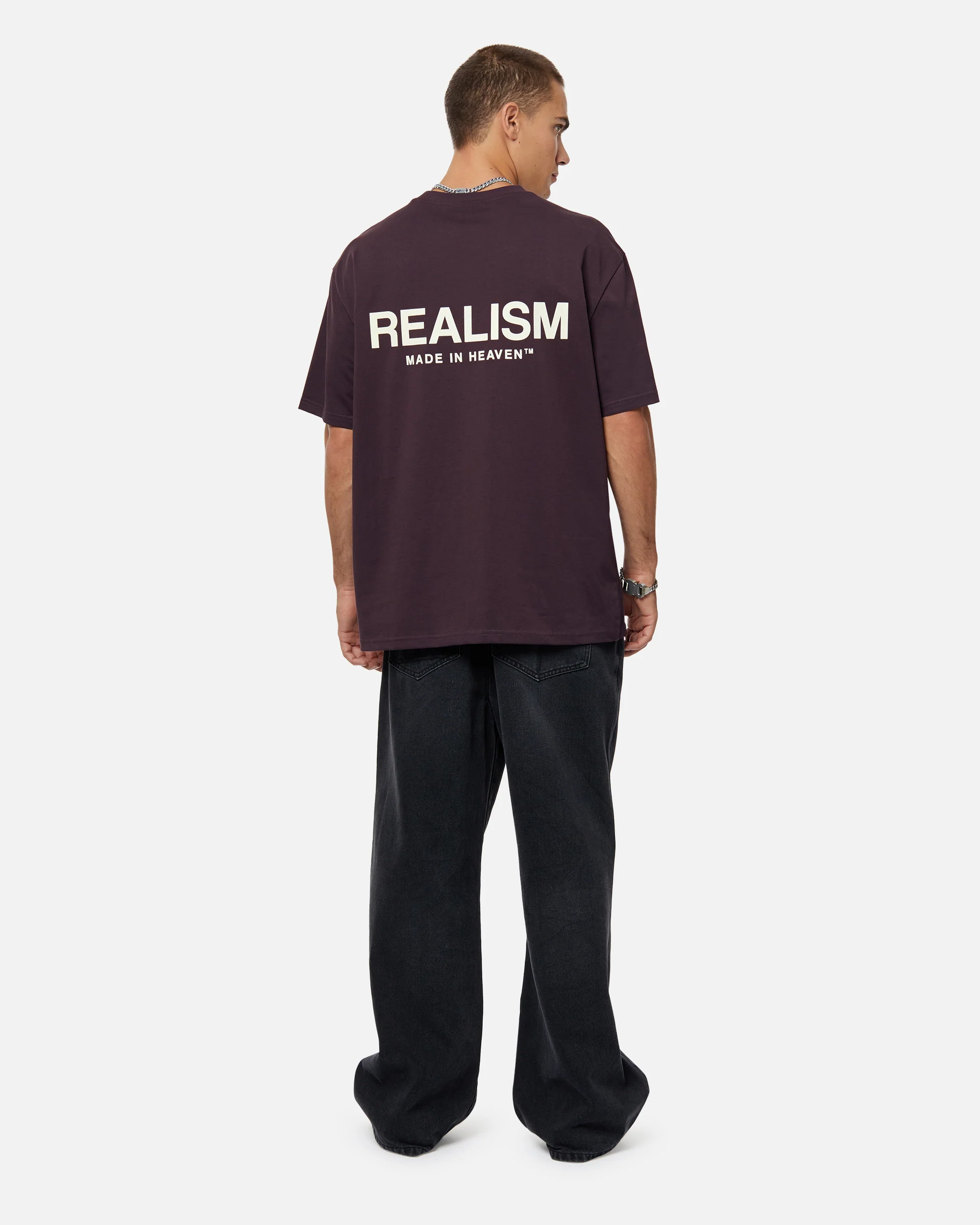 HEAVEN LOGO TEE PLUM - Image 6