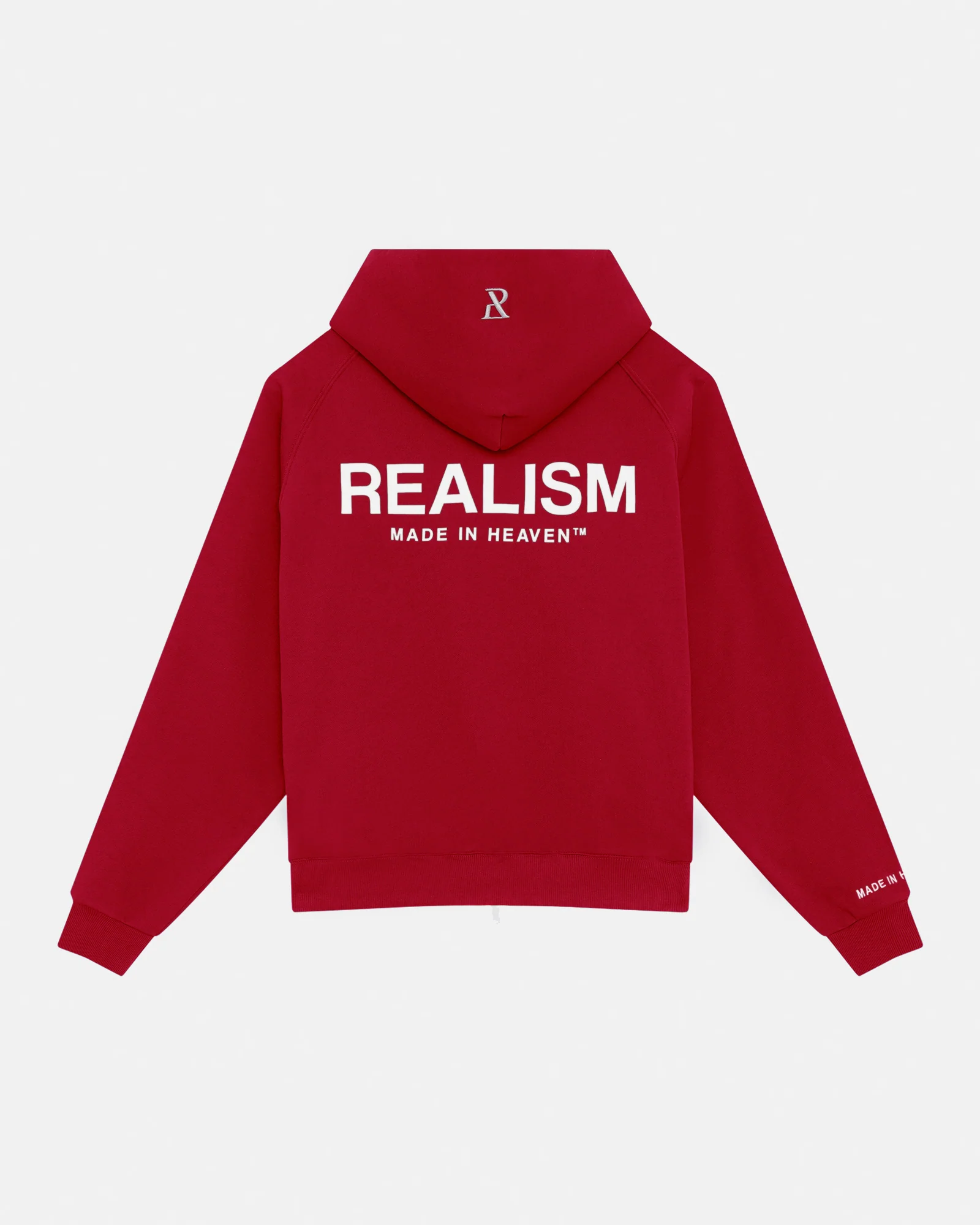 HEAVEN LOGO ZIP HOODIE CRIMSON RED - Image 2