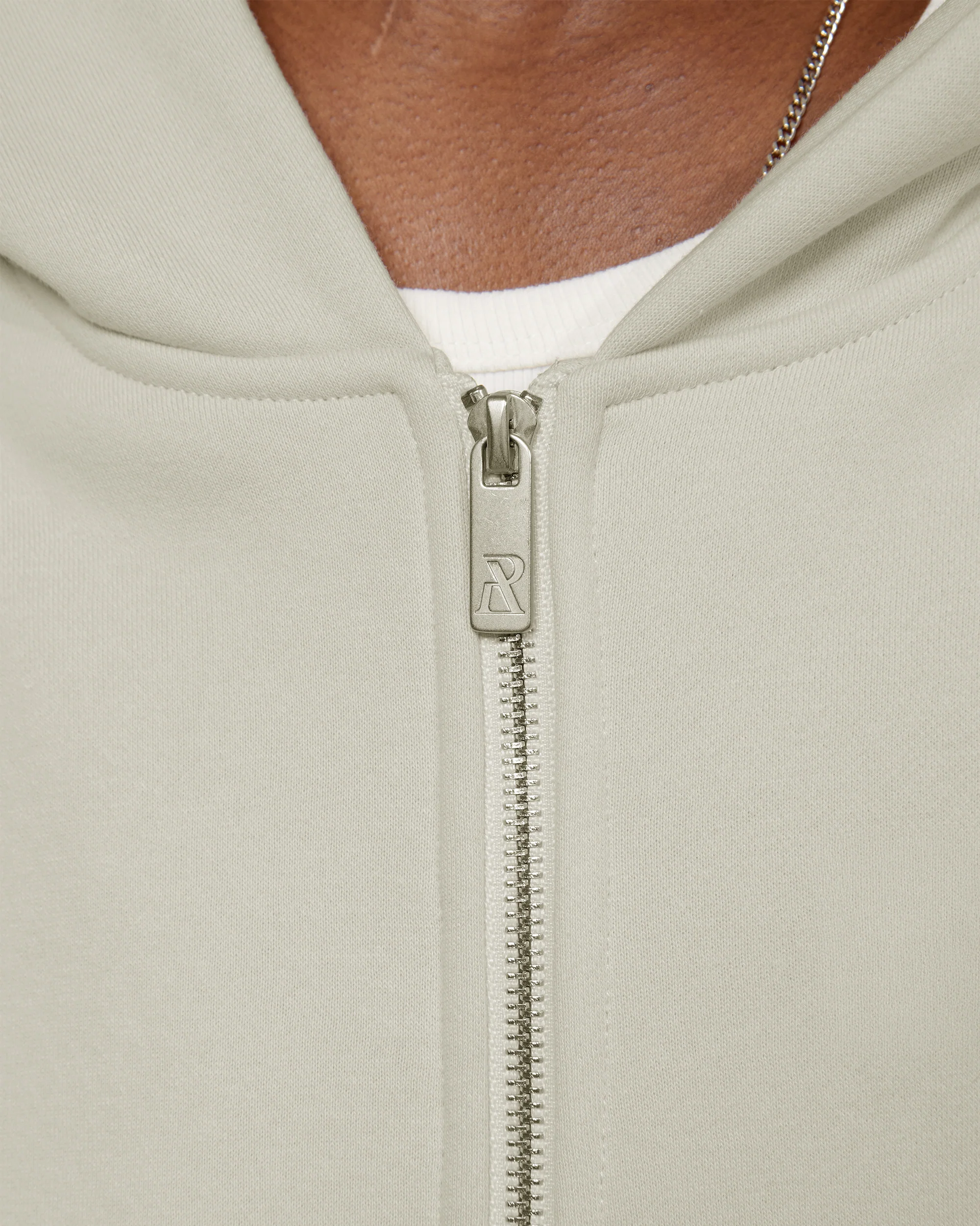HEAVEN LOGO ZIP HOODIE WHEAT - Image 9