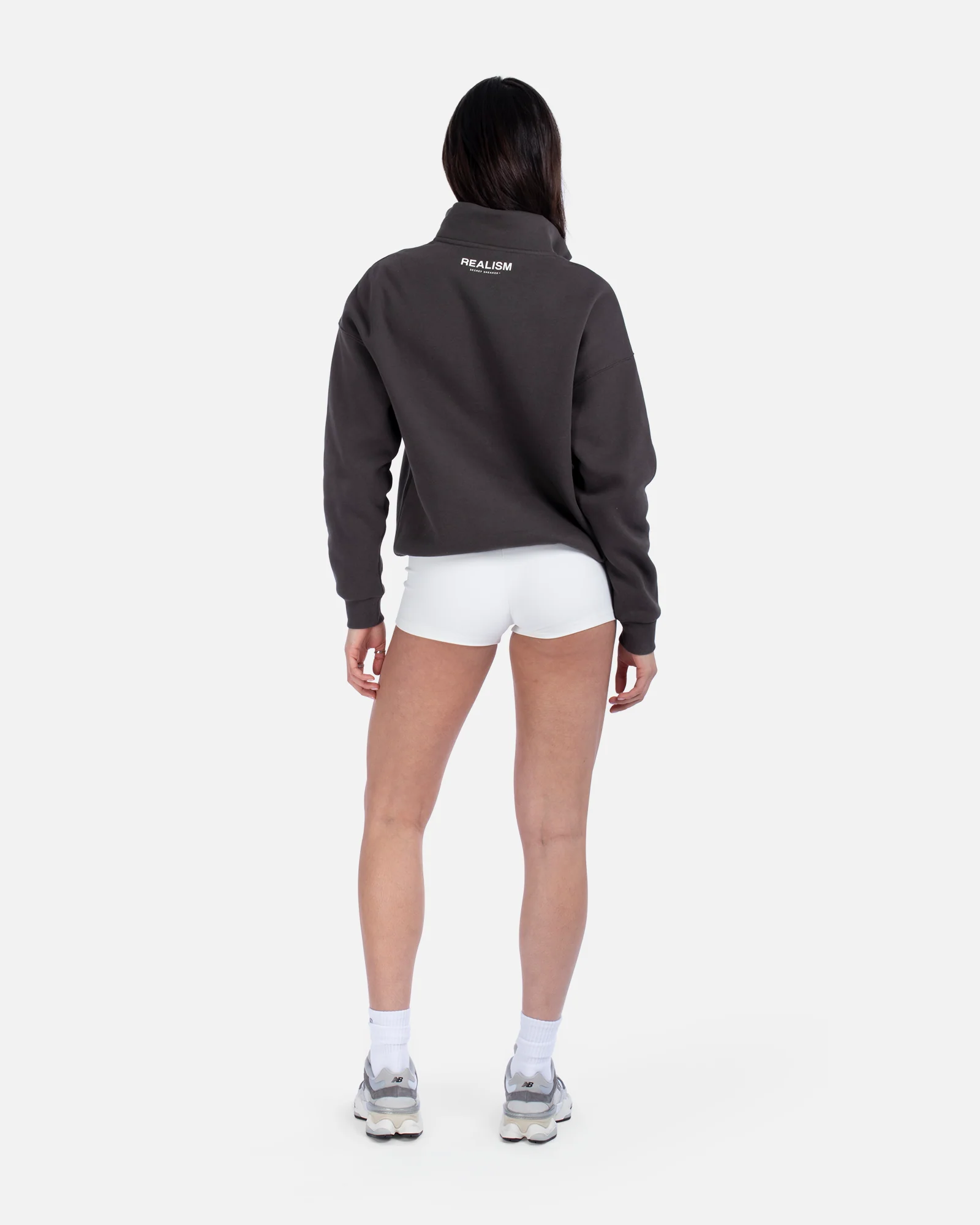 IDOL HALF ZIP SWEATER ASPHALT - Image 15
