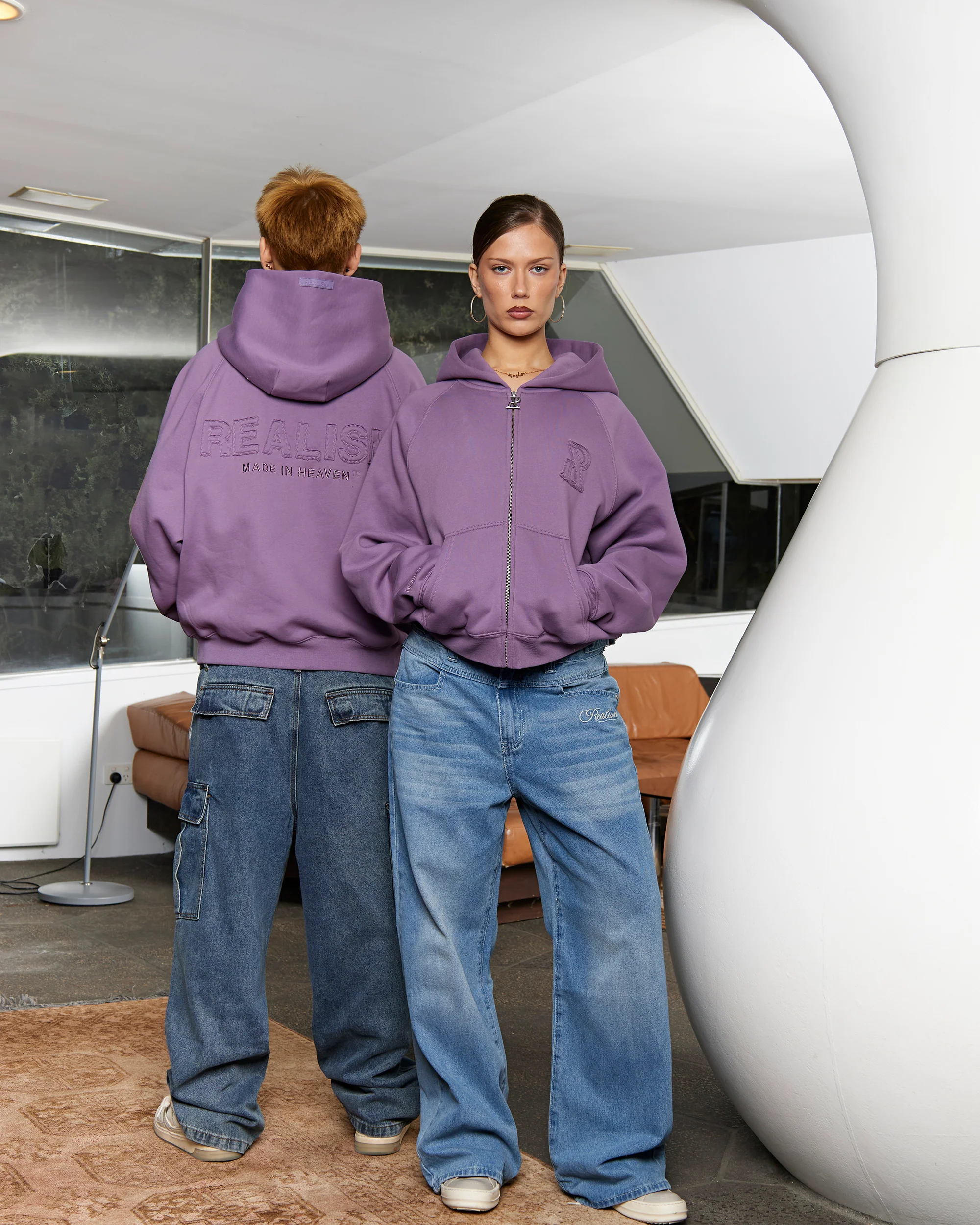LEGACY ZIP HOODIE VIOLET FADE - Image 3
