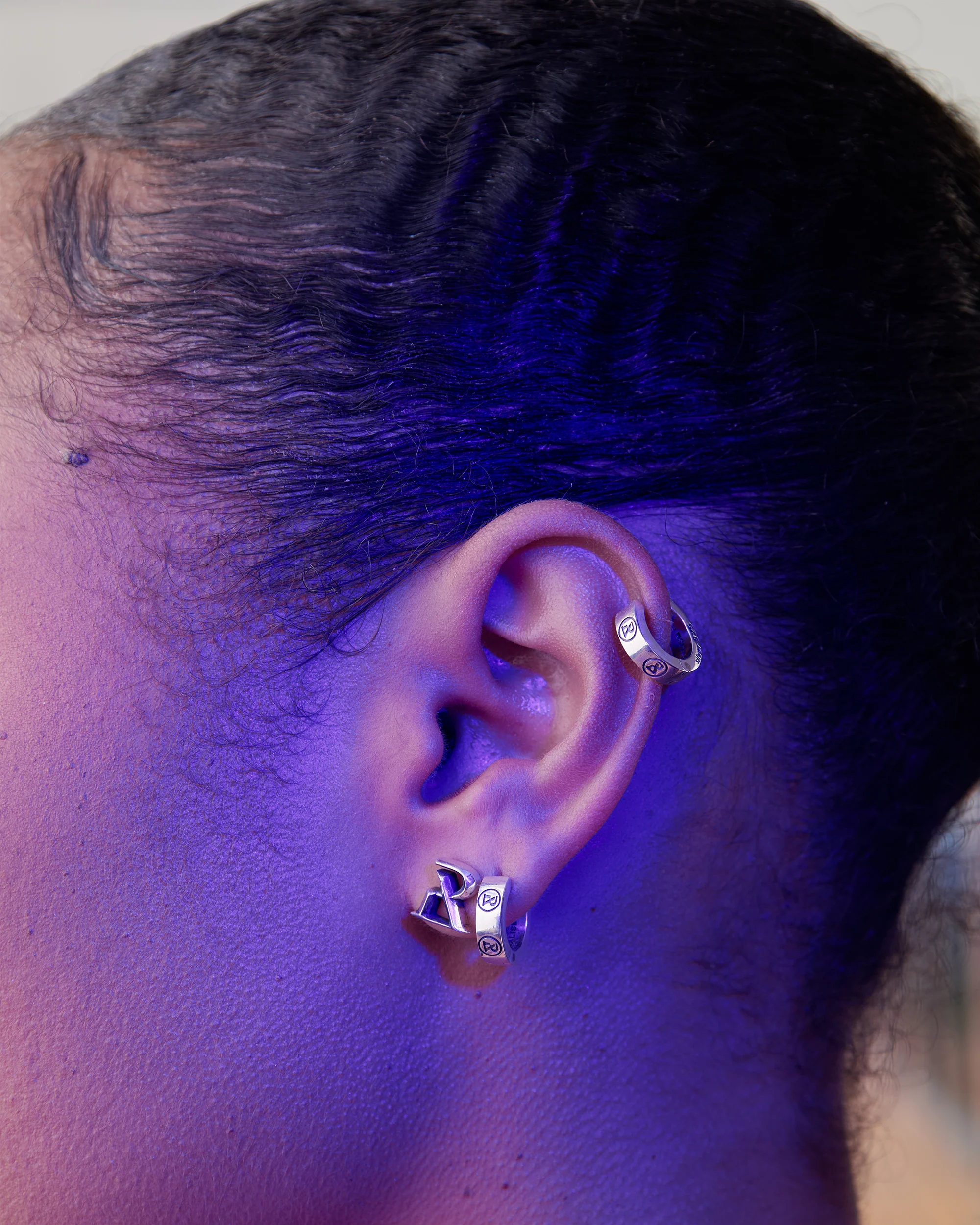 LOVE 925 STERLING SILVER EARRINGS - Image 3