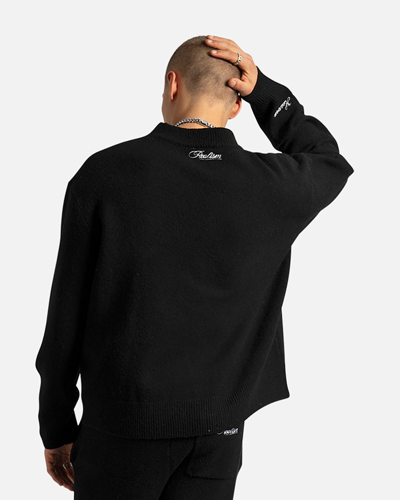 RADIANT KNIT CREWNECK BLACK - Image 5