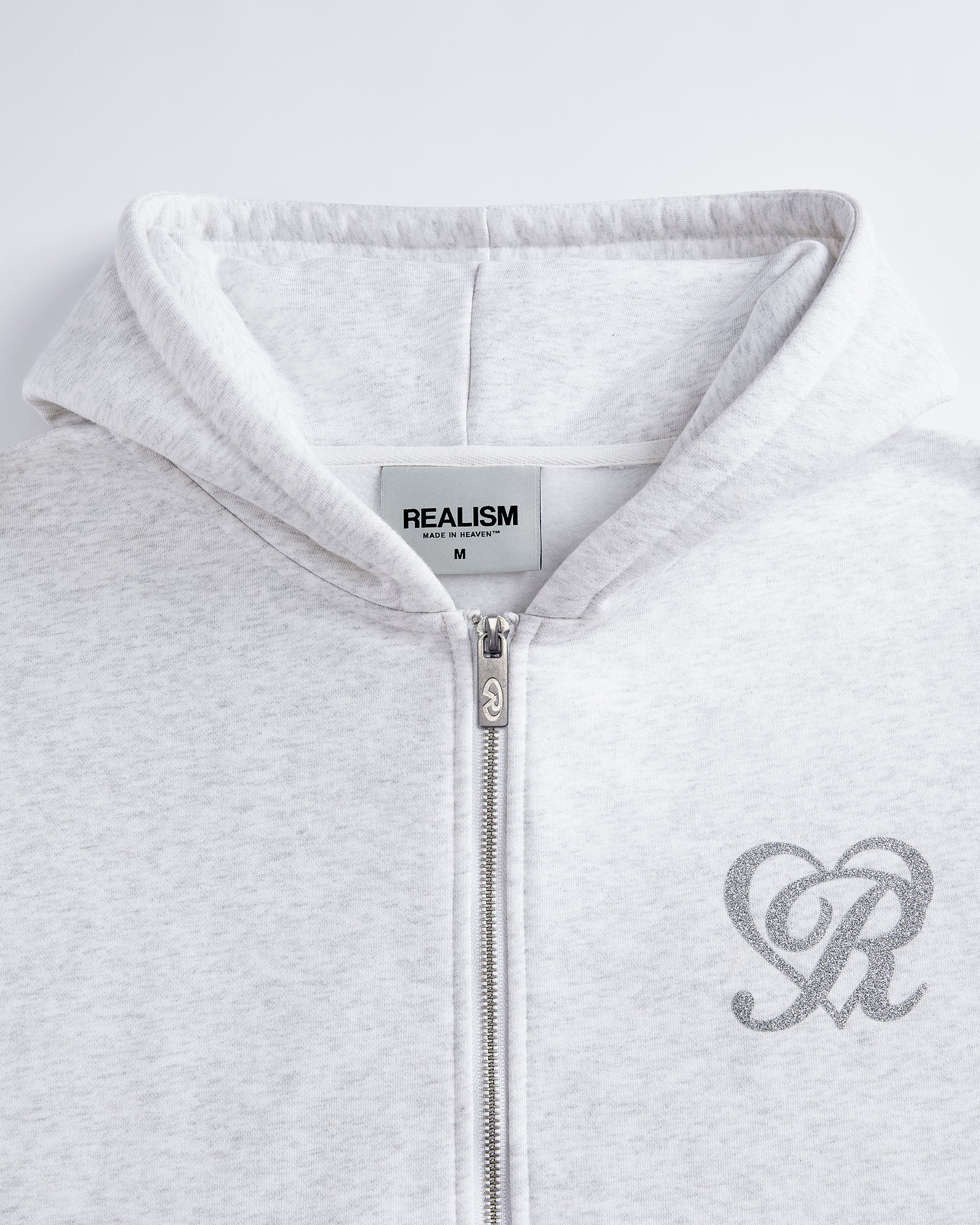 REAL LOVE ZIP HOODIE SNOW MARLE - Image 3