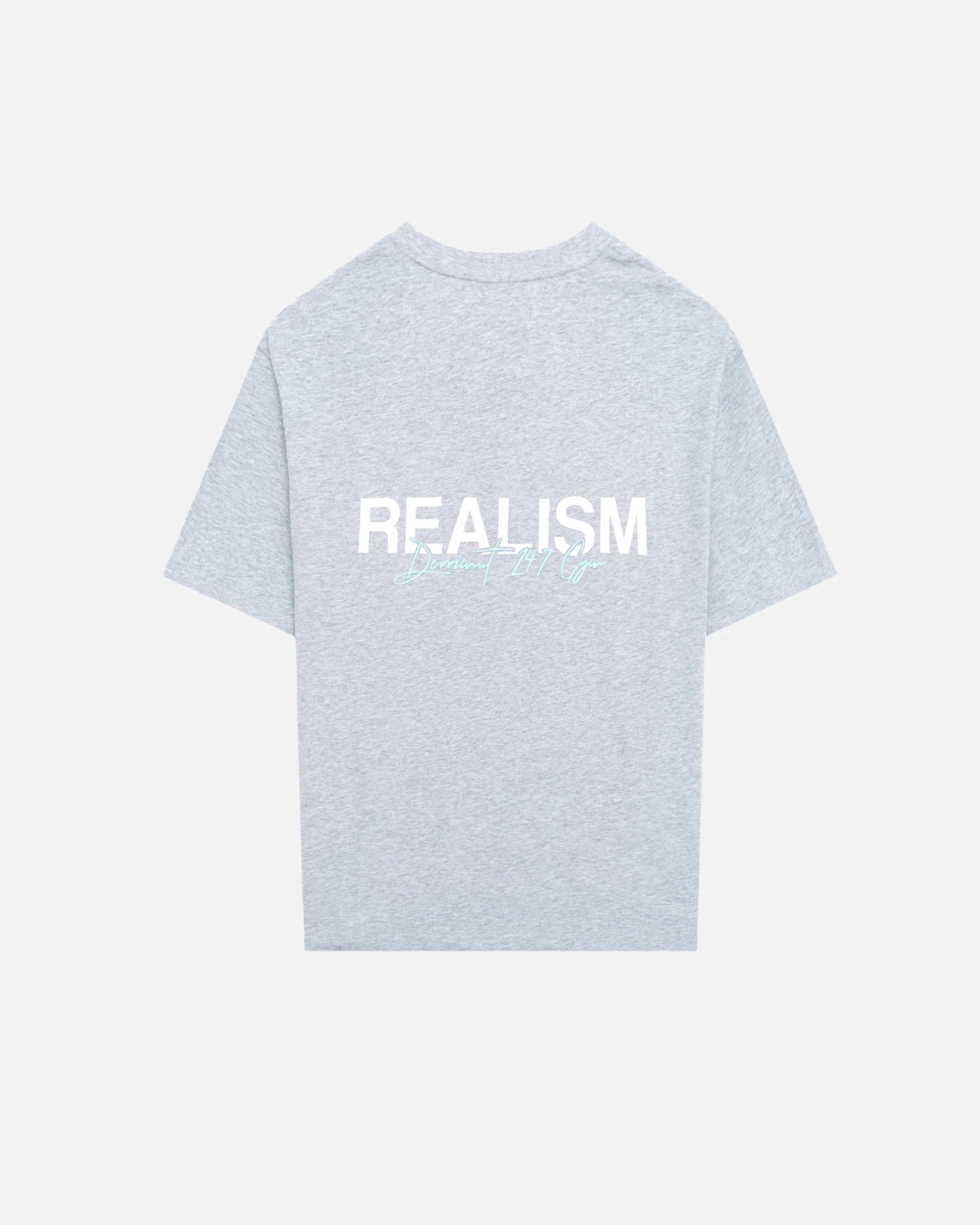 REALISM X DERRIMUT GYM CLASSIC TEE GREY MARLE - Image 2