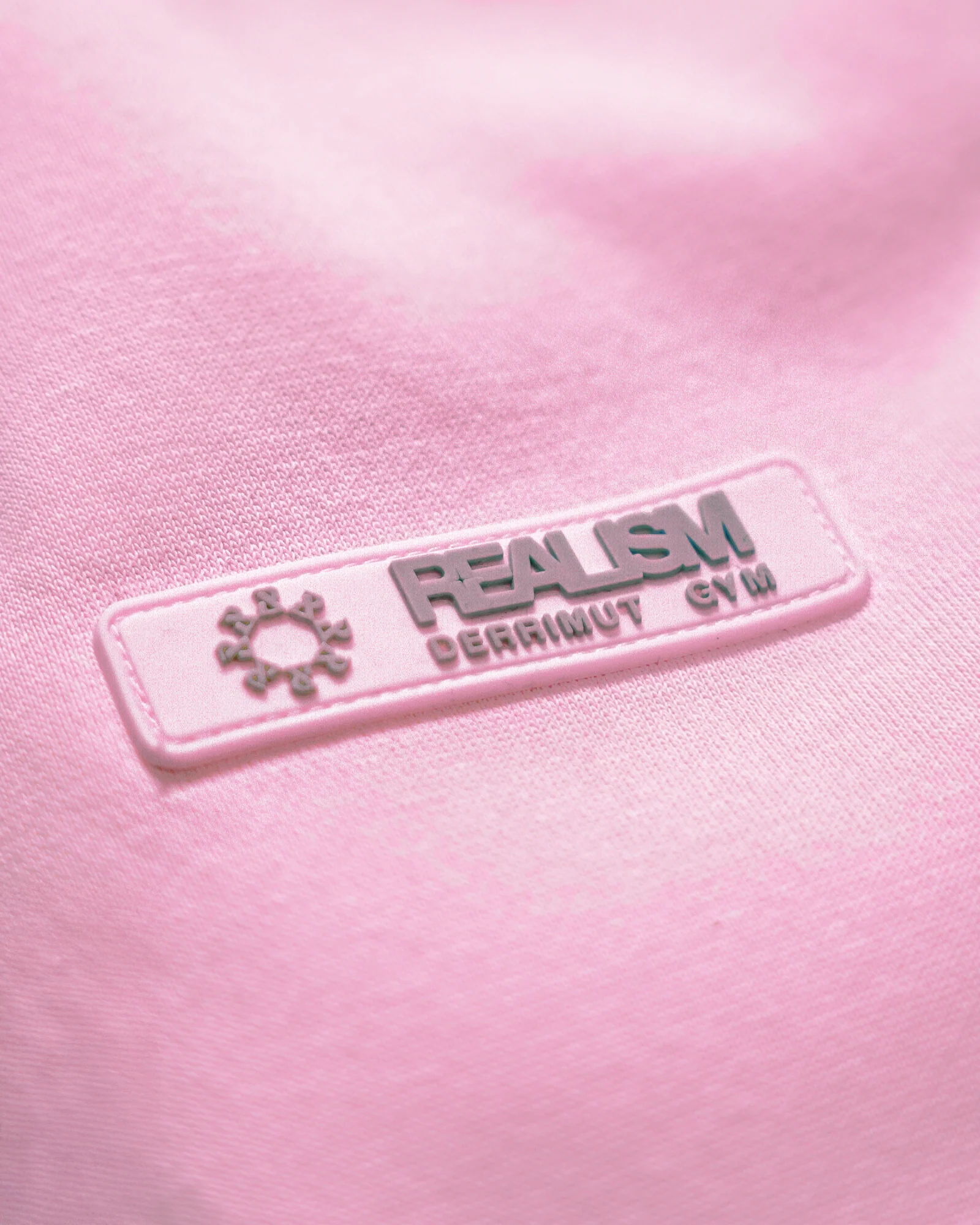 REALISM X DERRIMUT GYM OLD SCHOOL ECHO SWEATPANTS BABY PINK - Image 6