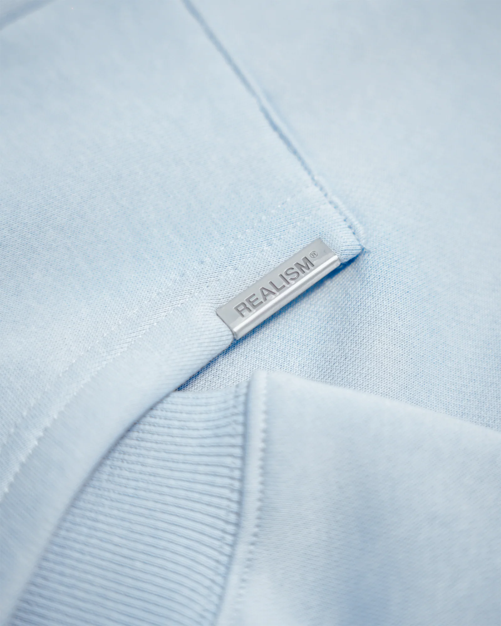 REALISM X DERRIMUT GYM OLD SCHOOL ECHO ZIP HOODIE BABY BLUE - Image 7