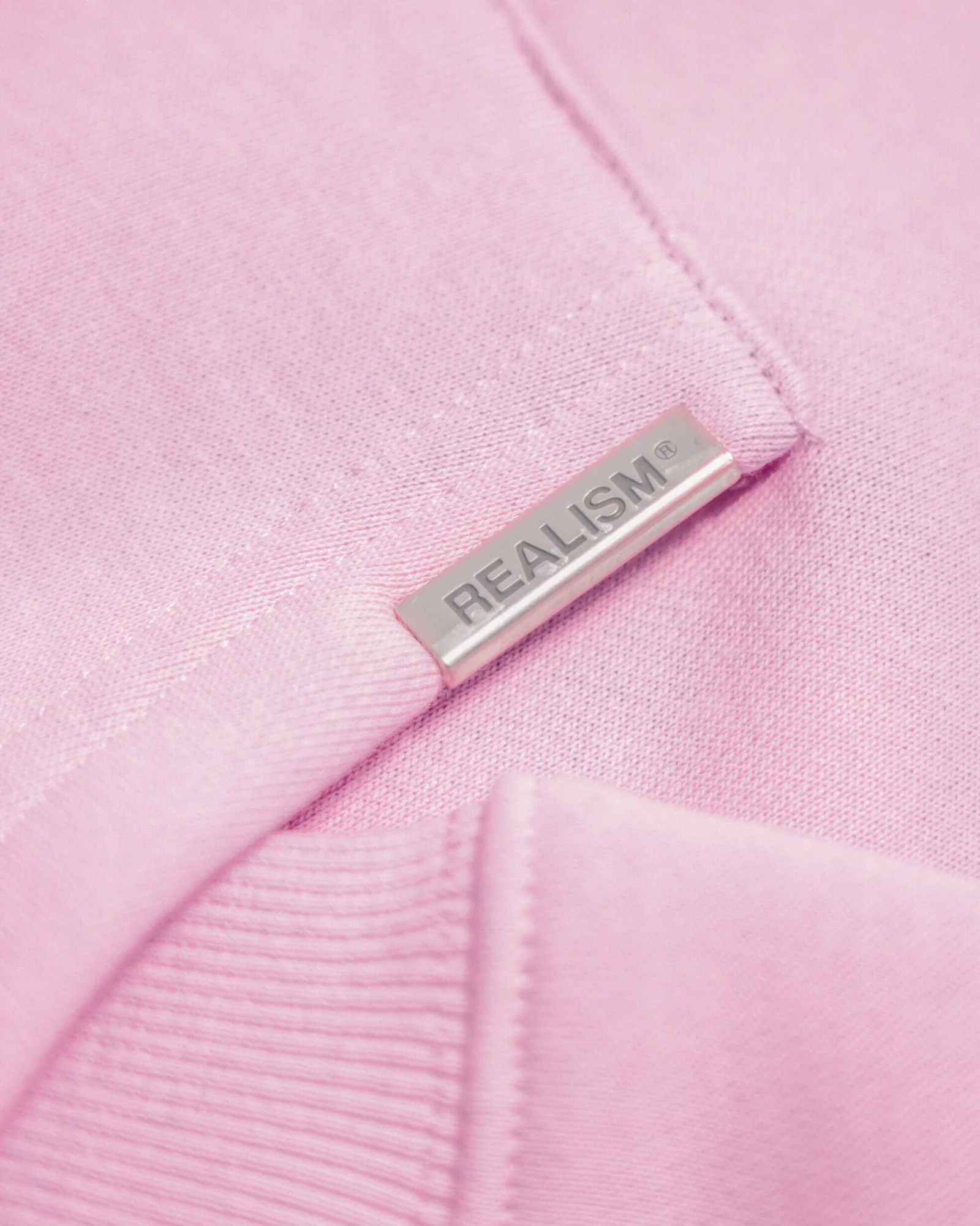 REALISM X DERRIMUT GYM OLD SCHOOL ECHO ZIP HOODIE BABY PINK - Image 7