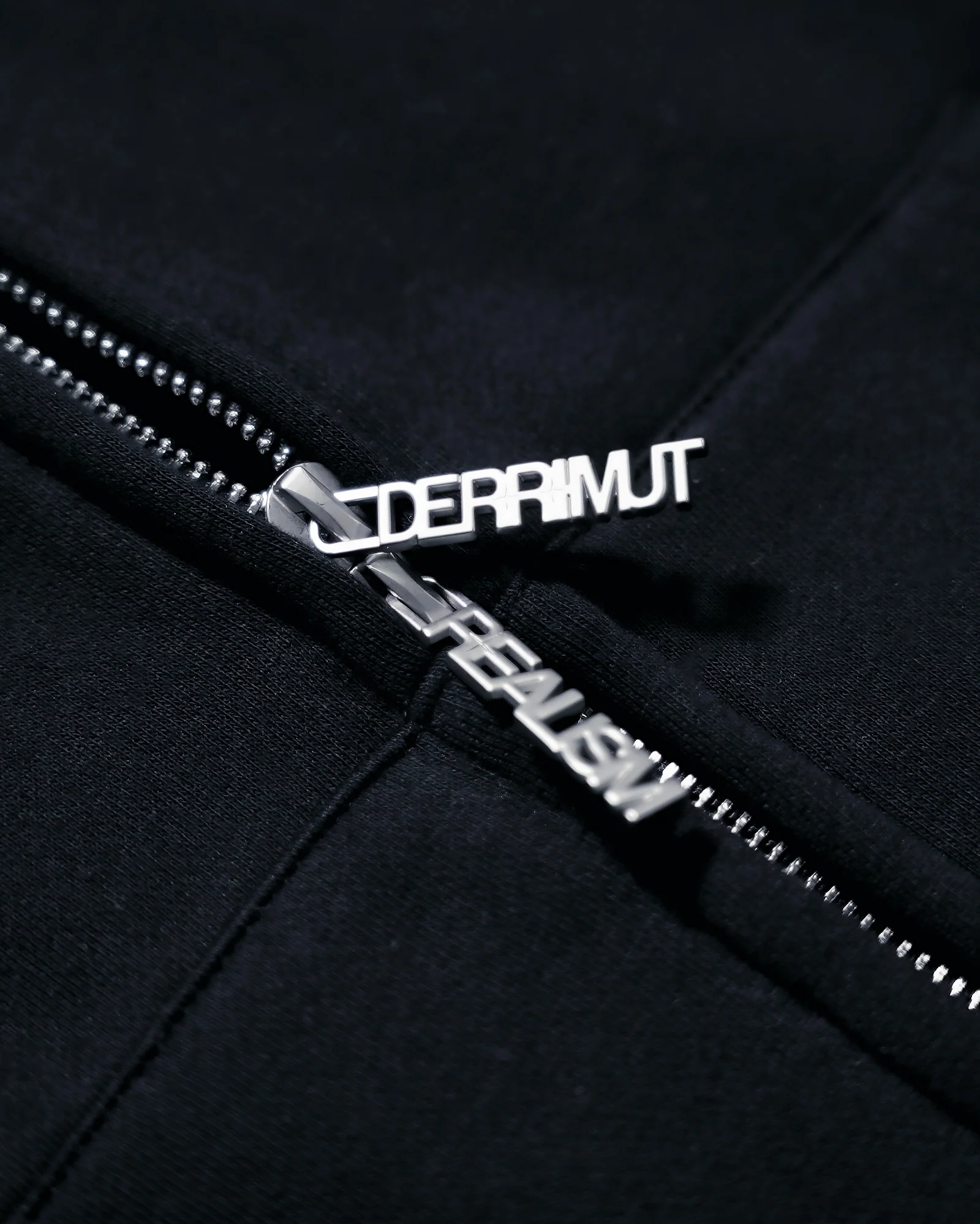 REALISM X DERRIMUT GYM OLD SCHOOL ECHO ZIP HOODIE BLACK - Image 6