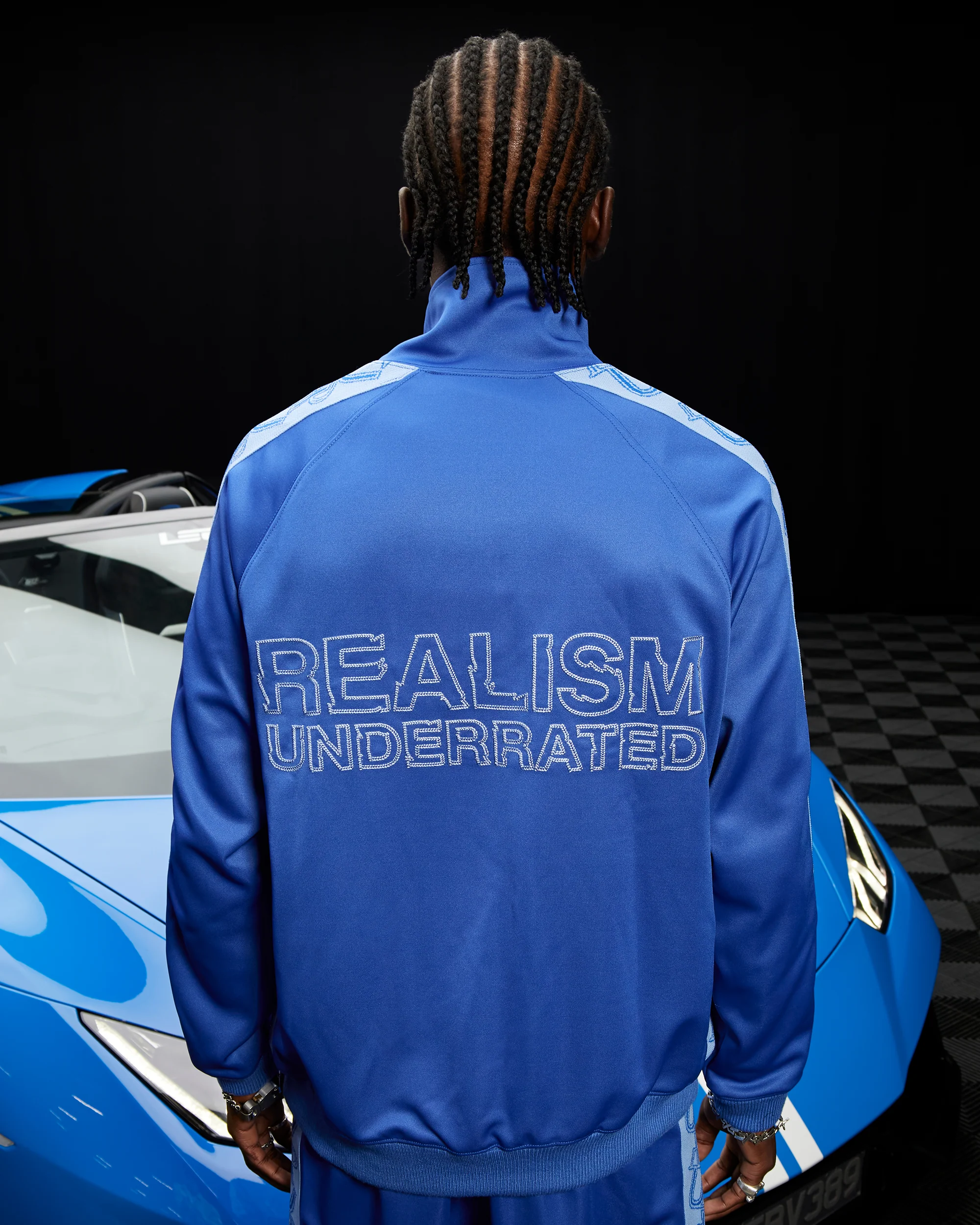REALISM X UNDERRATED RUN LINE TRACK JACKET BLUE - Image 11