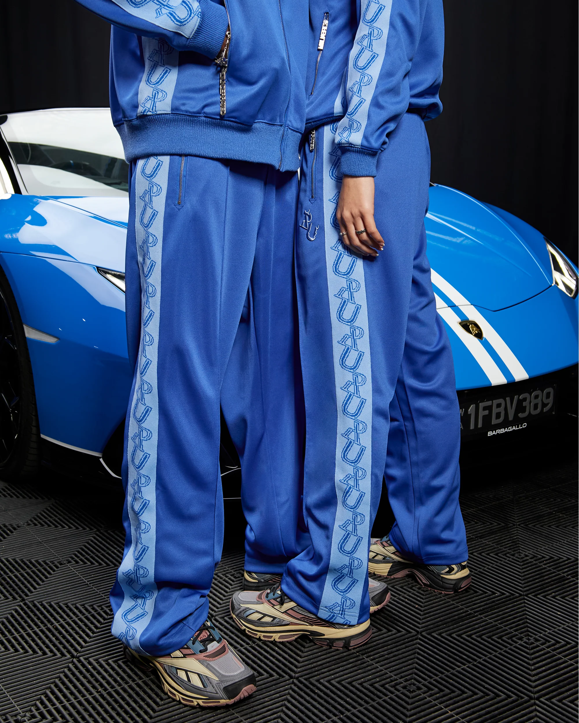 REALISM X UNDERRATED RUN LINE TRACK PANT BLUE - Image 5