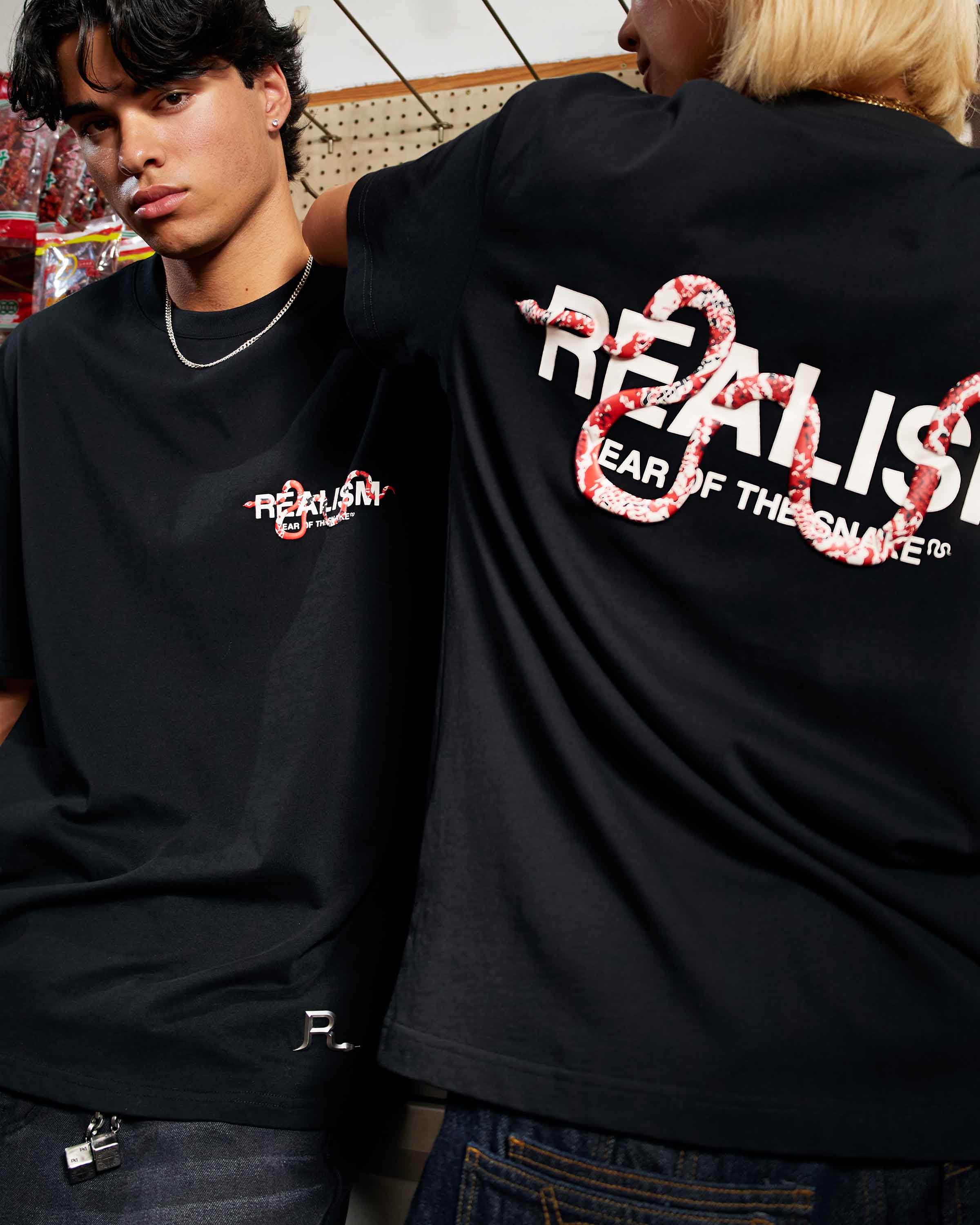 SNAKE LOGO TEE BLACK - Image 6