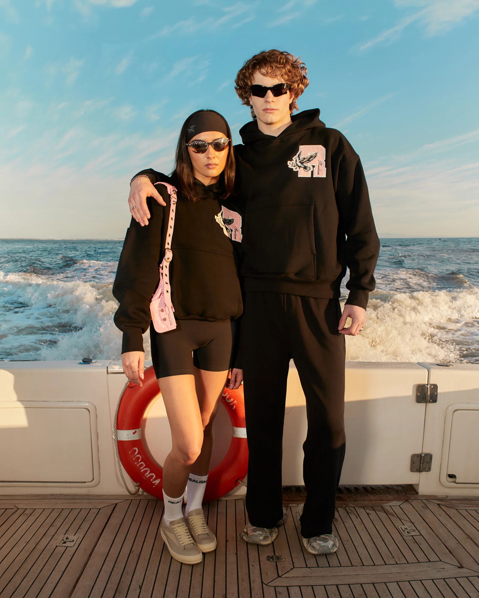 COLLEGE TEAM HOODIE V2 MIDNIGHT PEACH - Image 3