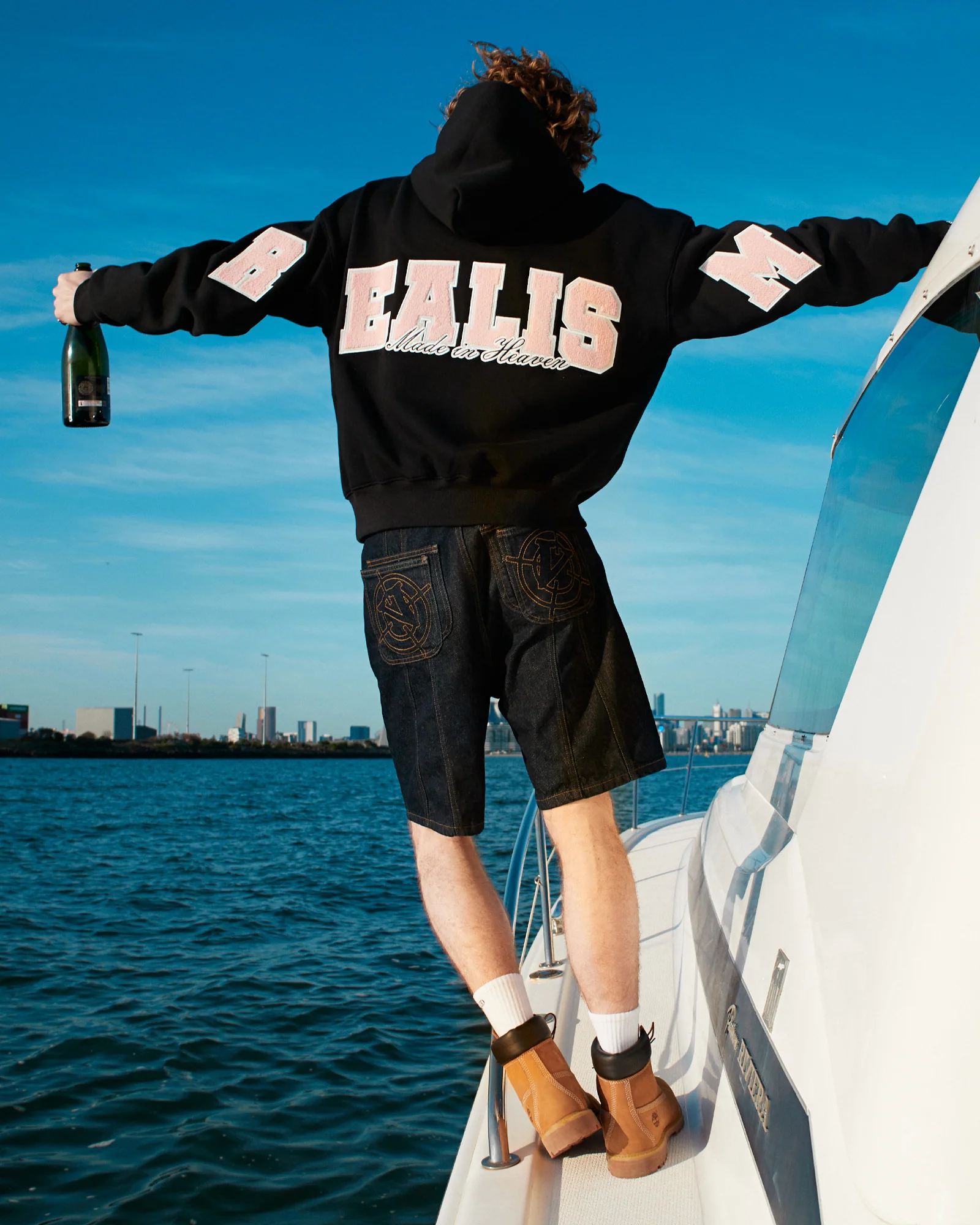COLLEGE TEAM HOODIE V2 MIDNIGHT PEACH - Image 5