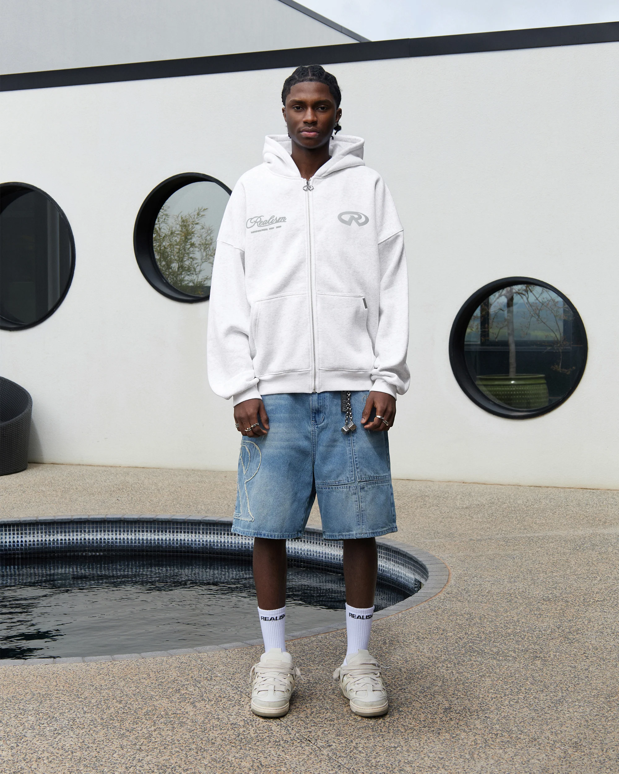 HOMECOMING ZIP HOODIE V2 SNOW MARLE - Image 10