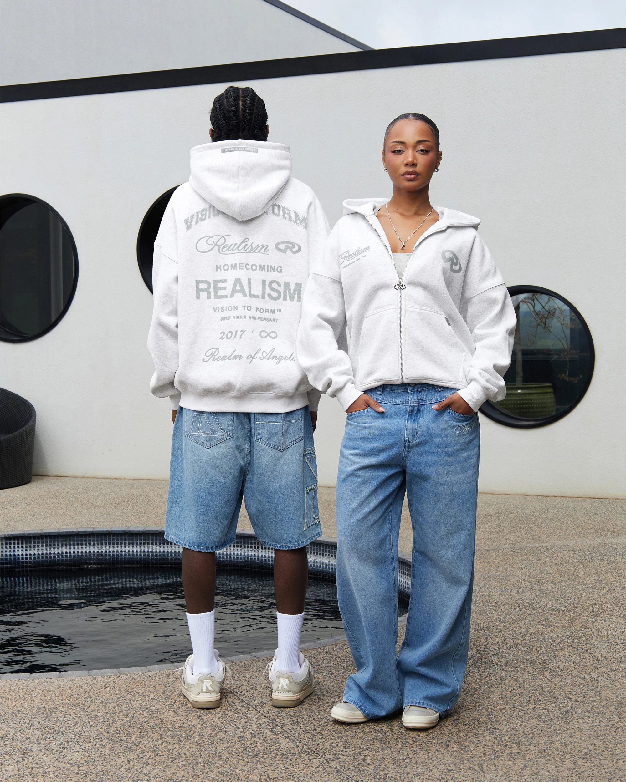 HOMECOMING ZIP HOODIE V2 SNOW MARLE - Image 9