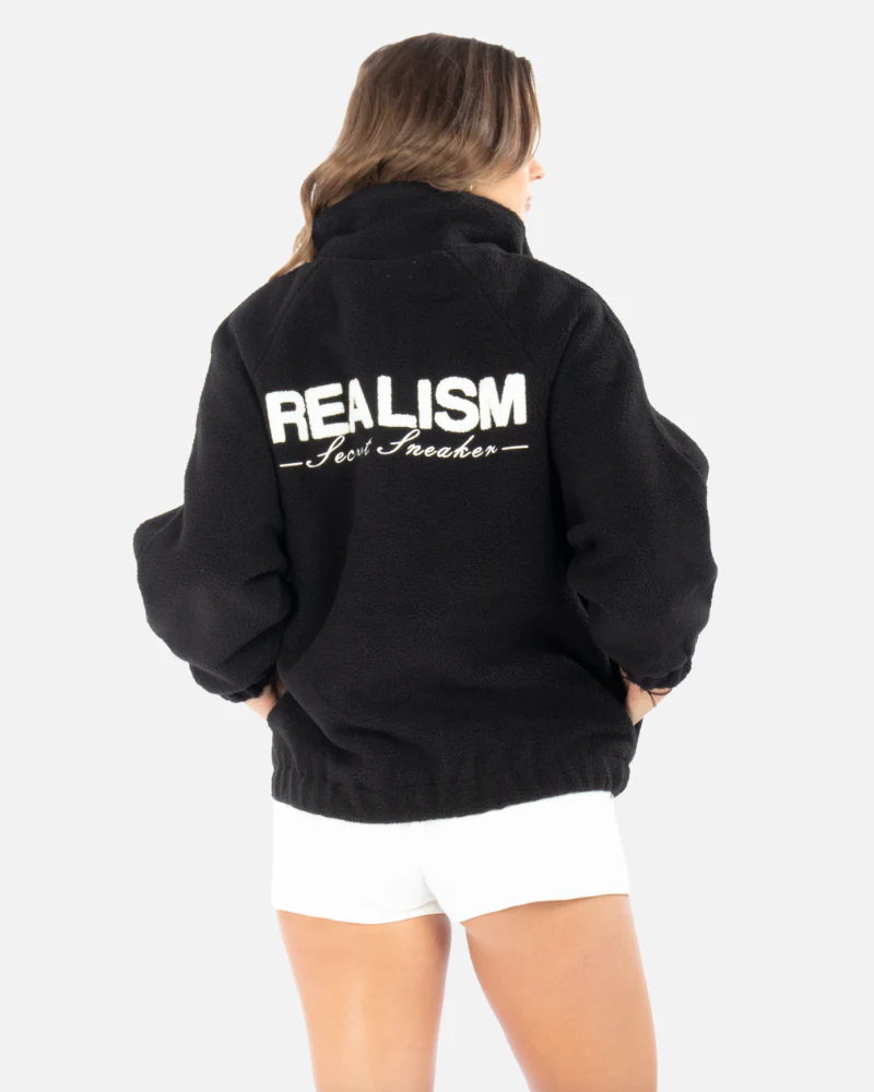 STRIDE SHERPA JACKET BLACK - Image 4