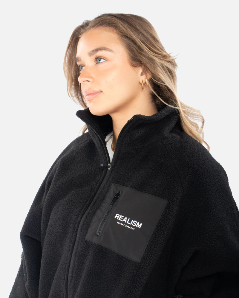 STRIDE SHERPA JACKET BLACK - Image 7