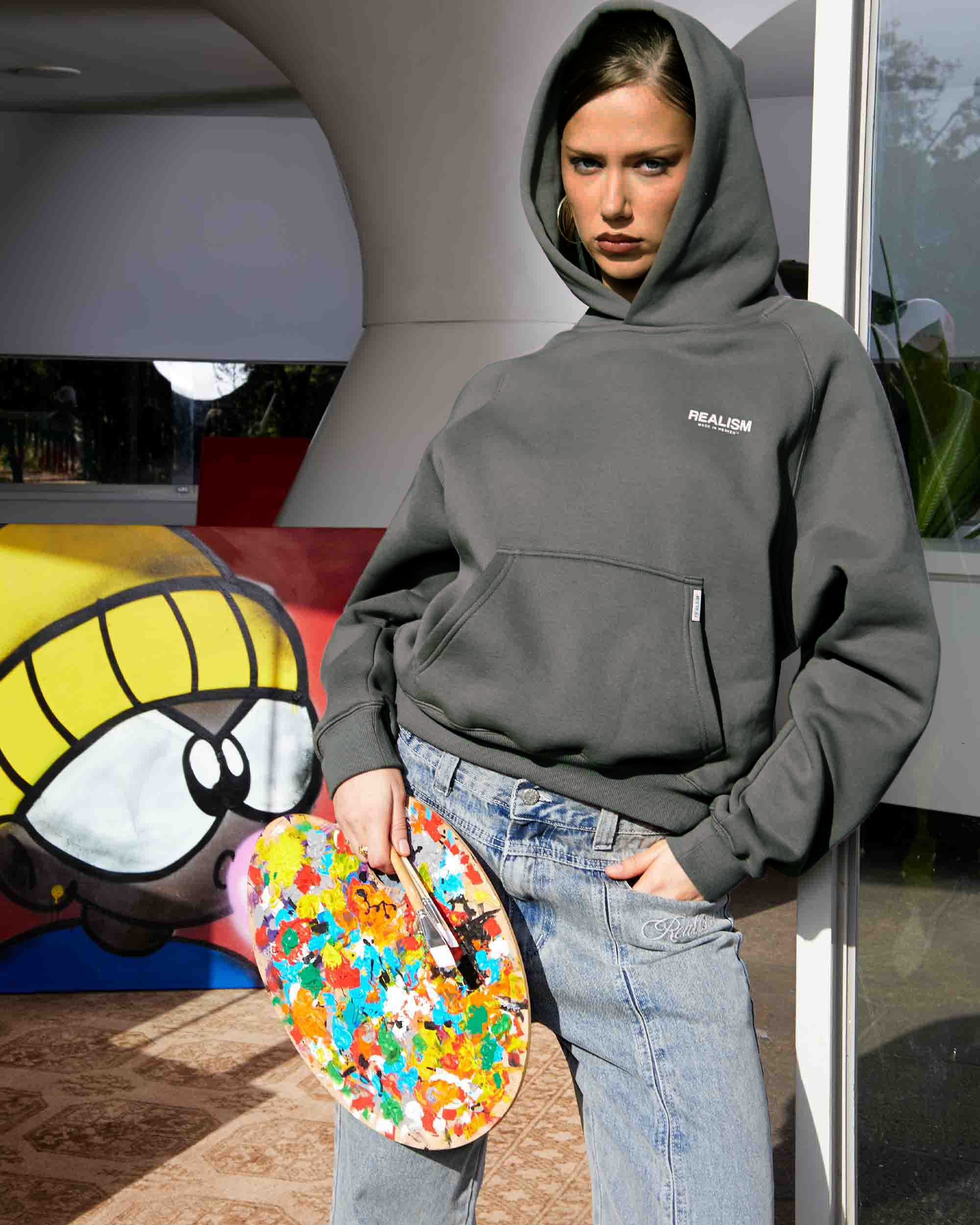 STUDIO HOODIE COOL GREY - Image 4