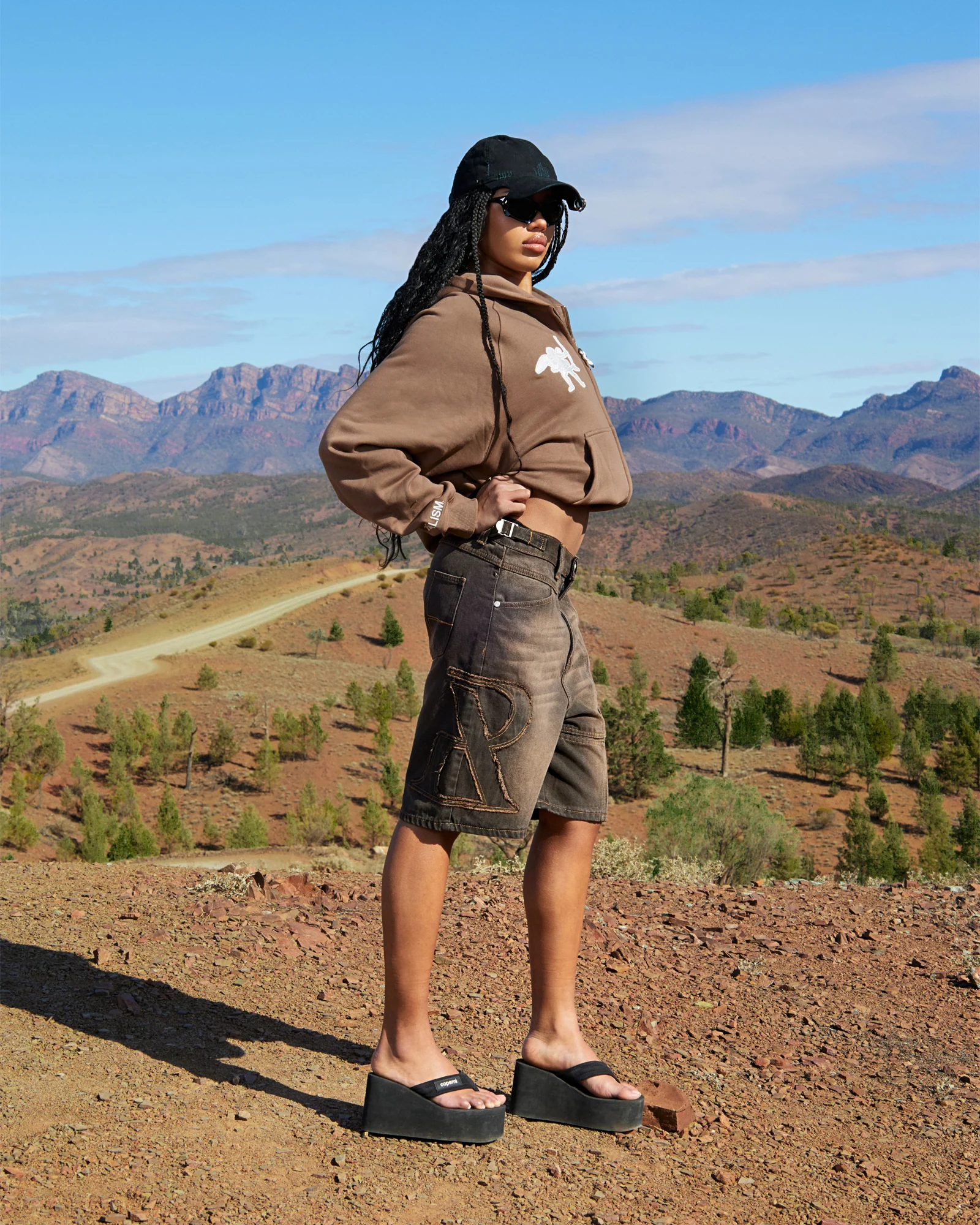 VIVANT DENIM SHORTS TINTED MUD - Image 5