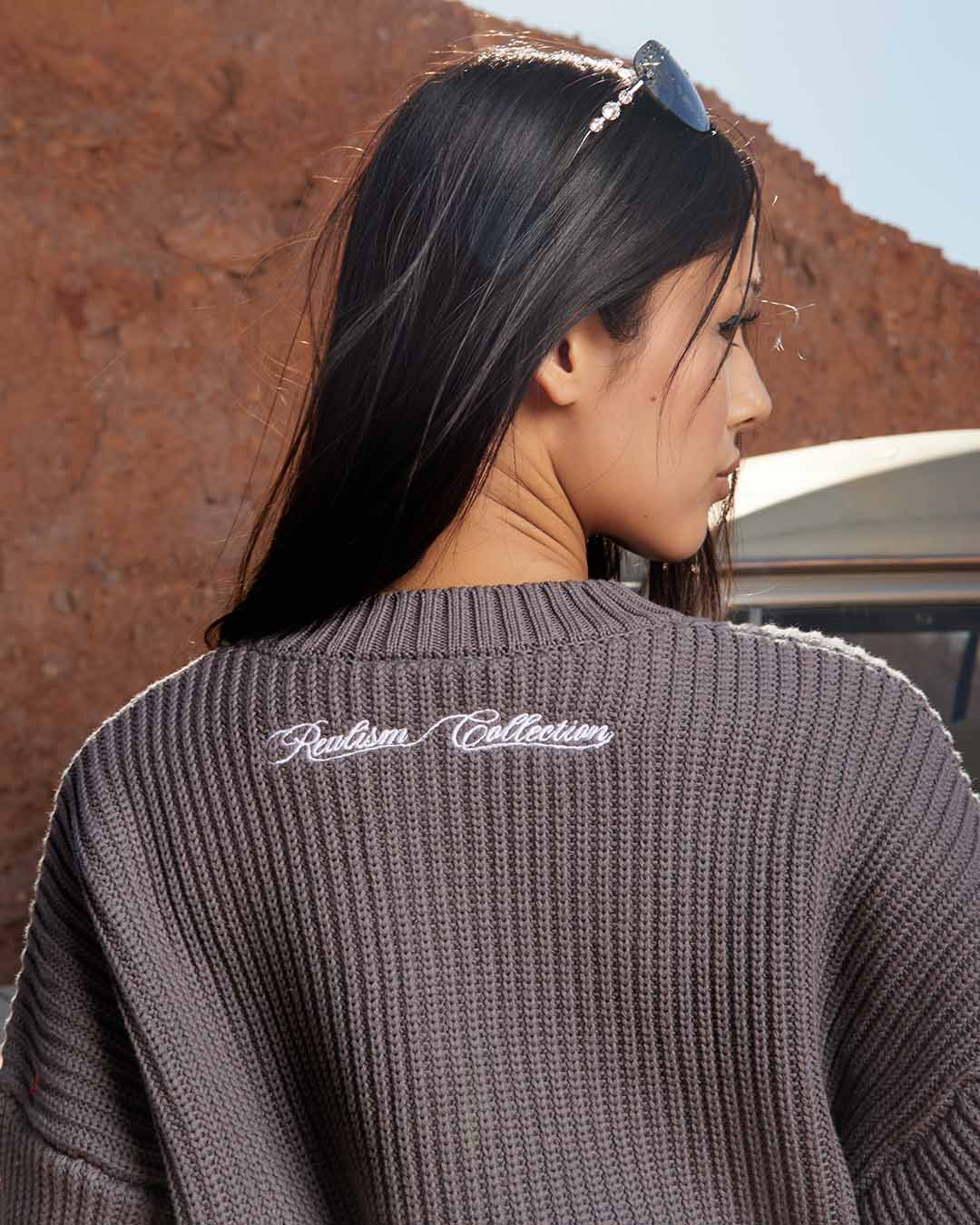 VIVANT KNIT SWEATER CHARCOAL - Image 6